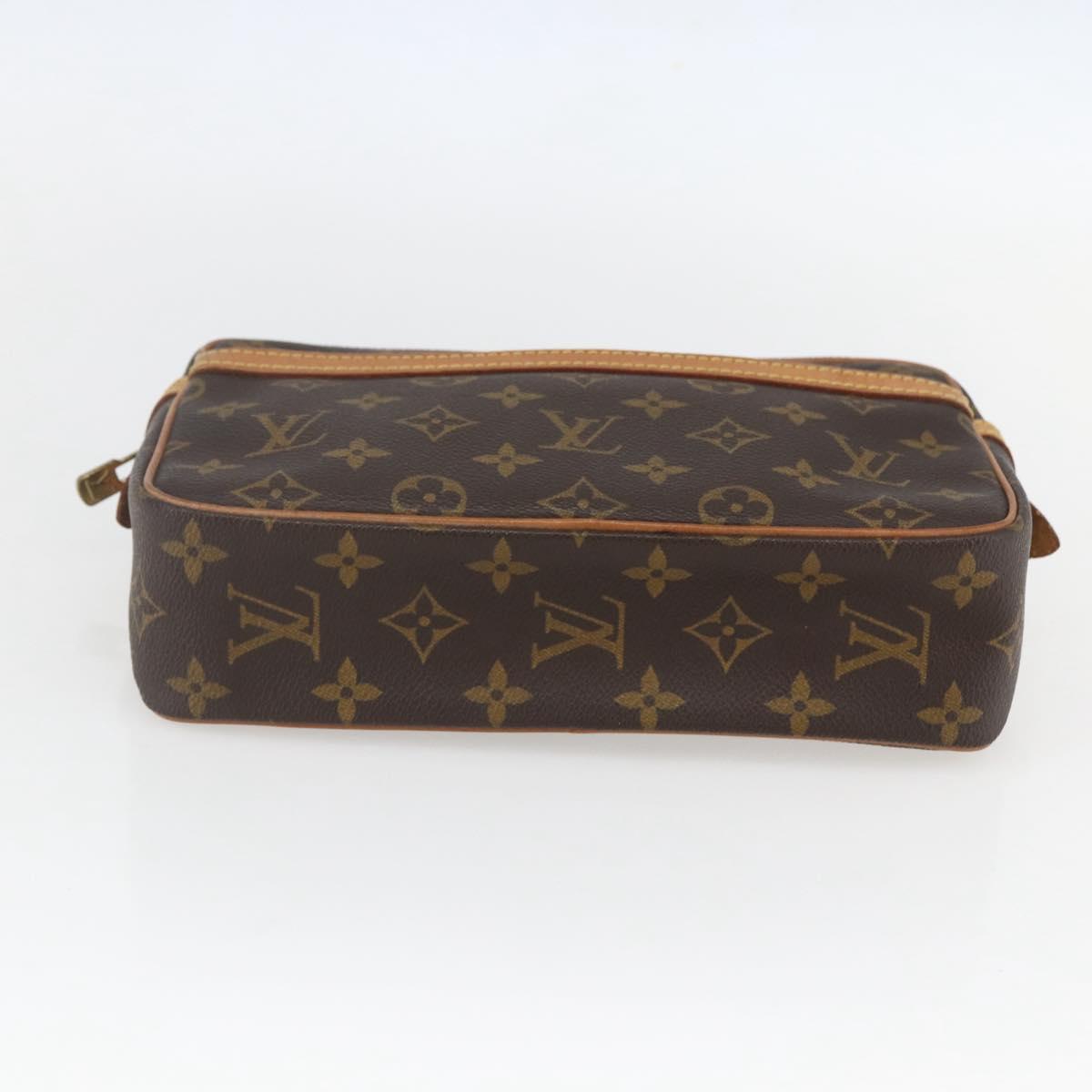 LOUIS VUITTON Monogram Compiegne 23 Clutch Bag M51847 LV Auth ka672