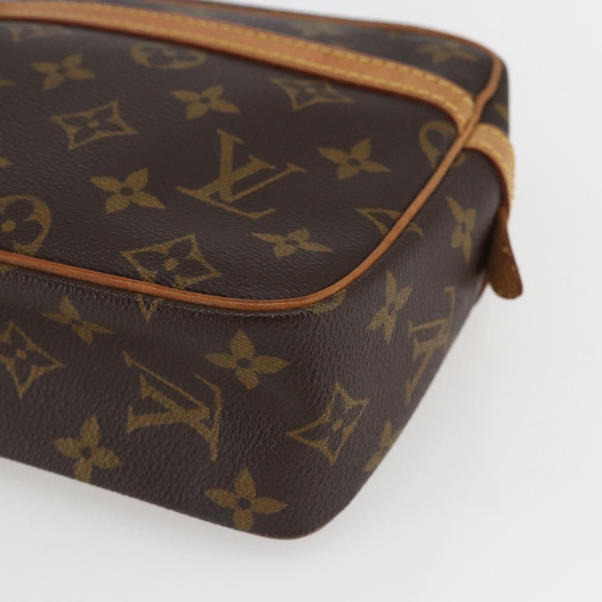 LOUIS VUITTON Monogram Compiegne 23 Clutch Bag M51847 LV Auth ka672