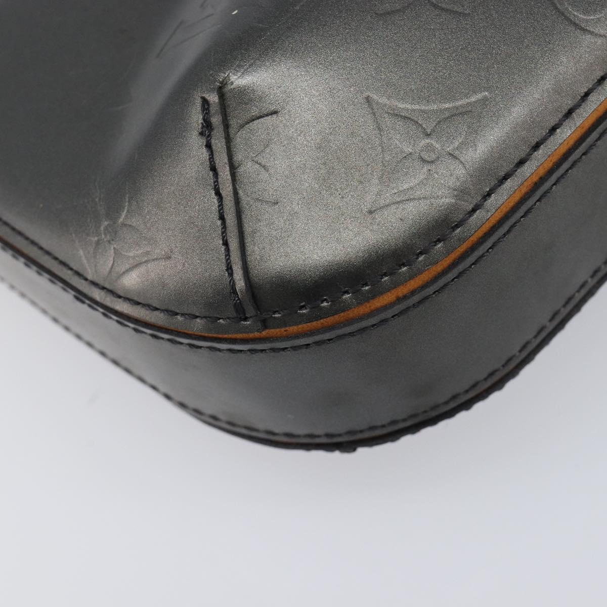 LOUIS VUITTON Monogram Mat Fowler Hand Bag Gray M55142 LV Auth ka6721