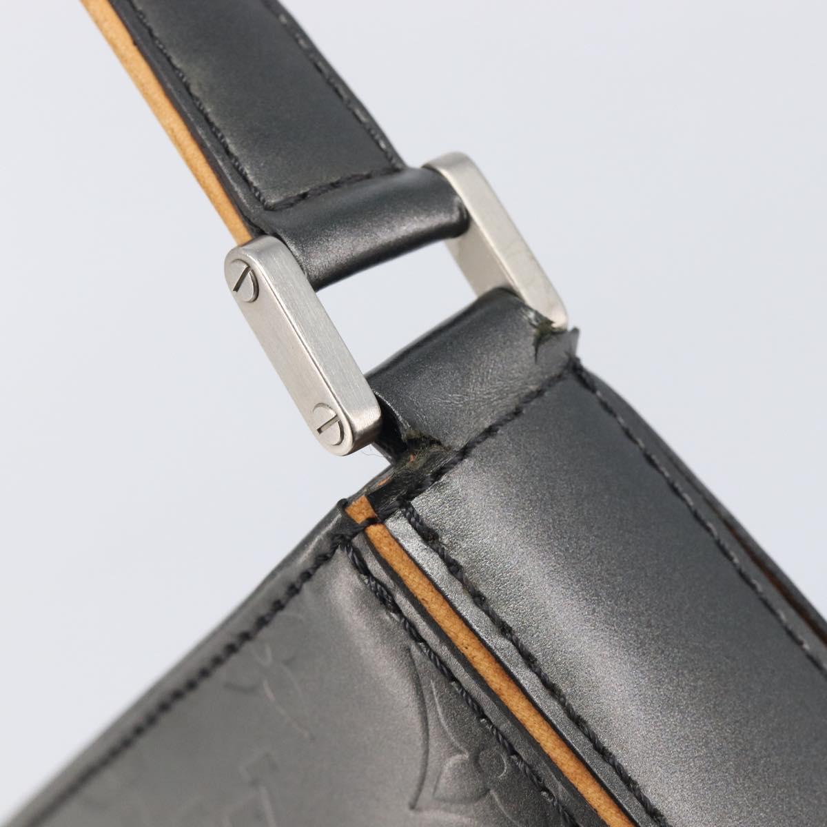 LOUIS VUITTON Monogram Mat Fowler Hand Bag Gray M55142 LV Auth ka6721