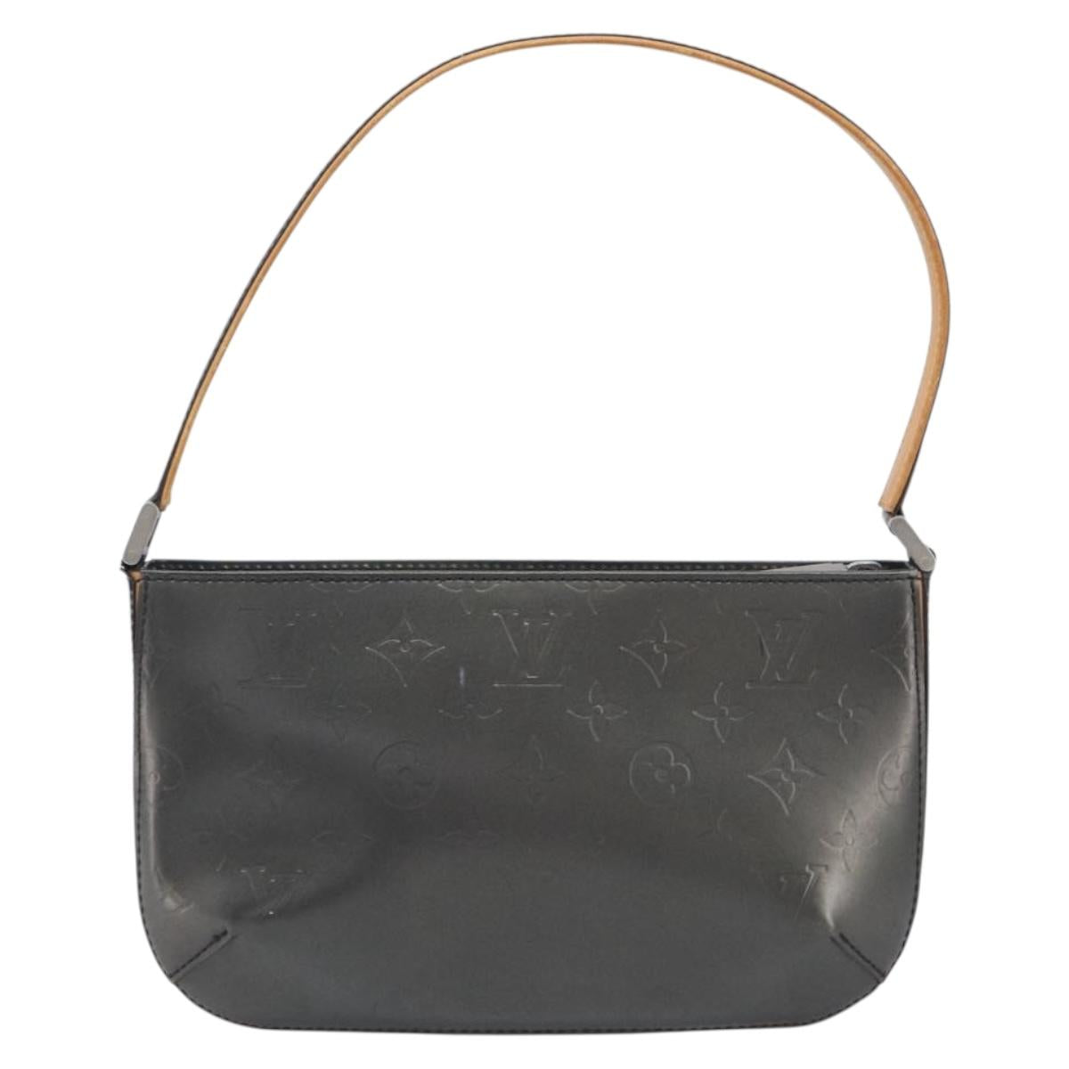 LOUIS VUITTON Monogram Mat Fowler Hand Bag Gray M55142 LV Auth ka6721