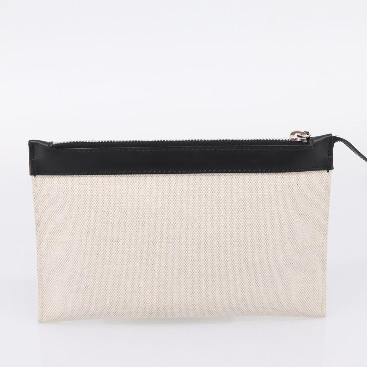 Balenciaga Navy Cabas S Tote Bag Canvas White Black 339933 Auth ka6724A