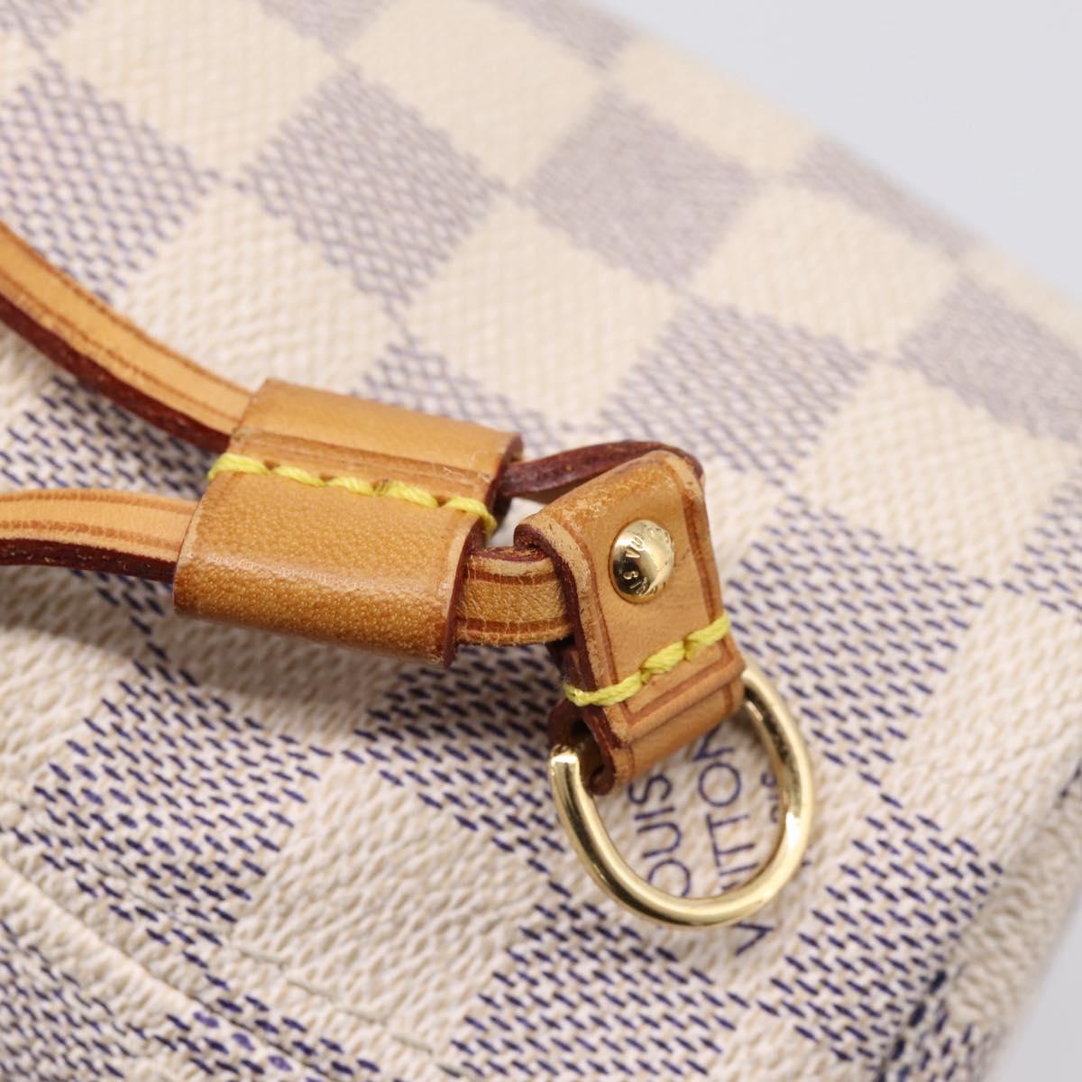 LOUIS VUITTON Damier Azur Neverfull PM Tote Bag N41362 LV Auth ka6728A