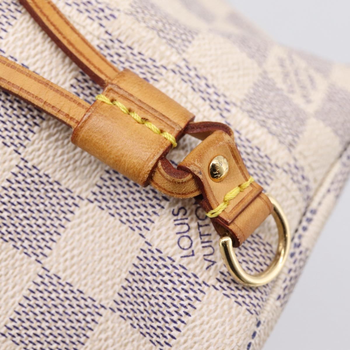 LOUIS VUITTON Damier Azur Neverfull PM Tote Bag N41362 LV Auth ka6728A