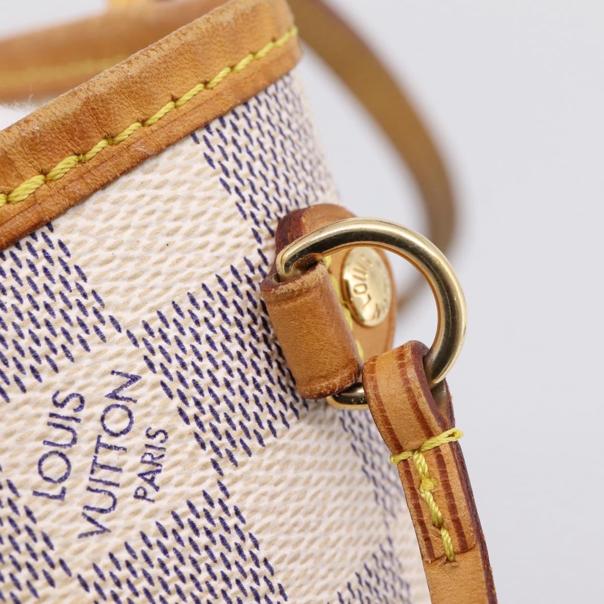 LOUIS VUITTON Damier Azur Neverfull PM Tote Bag N41362 LV Auth ka6728A