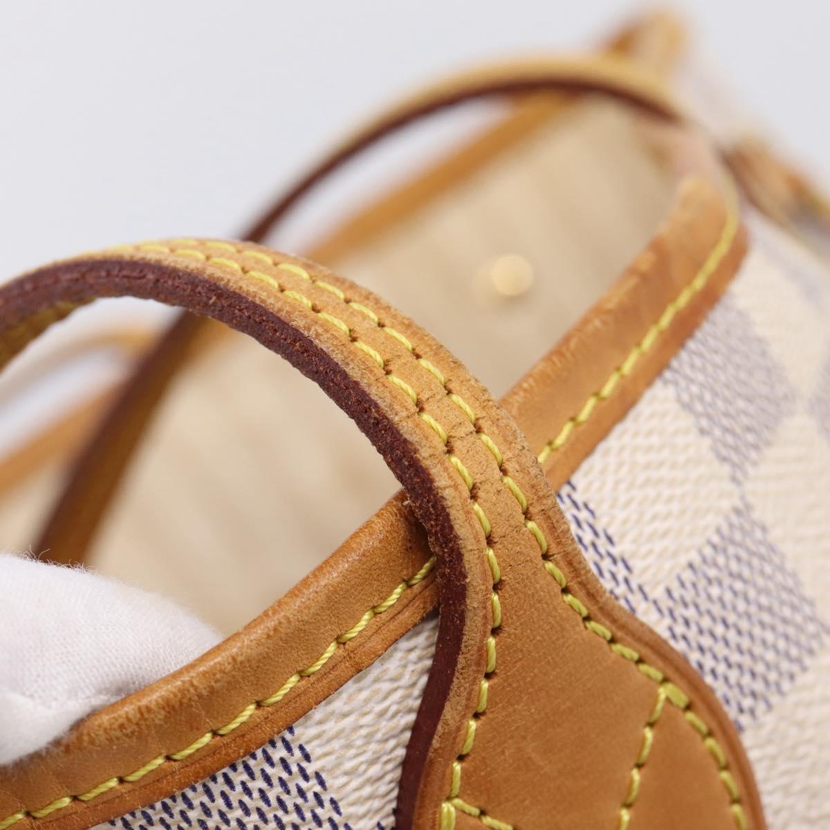 LOUIS VUITTON Damier Azur Neverfull PM Tote Bag N41362 LV Auth ka6728A