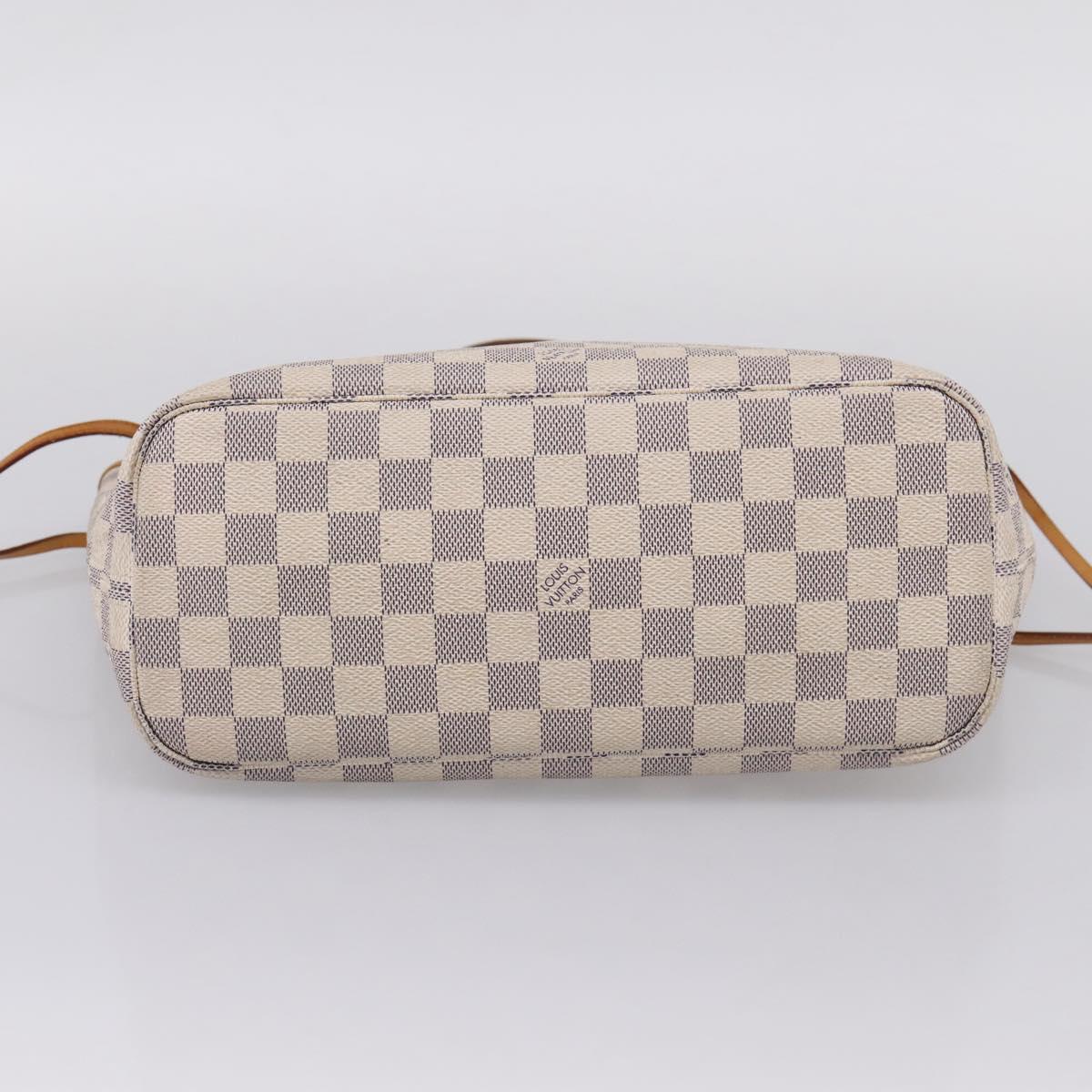 LOUIS VUITTON Damier Azur Neverfull PM Tote Bag N41362 LV Auth ka6728A