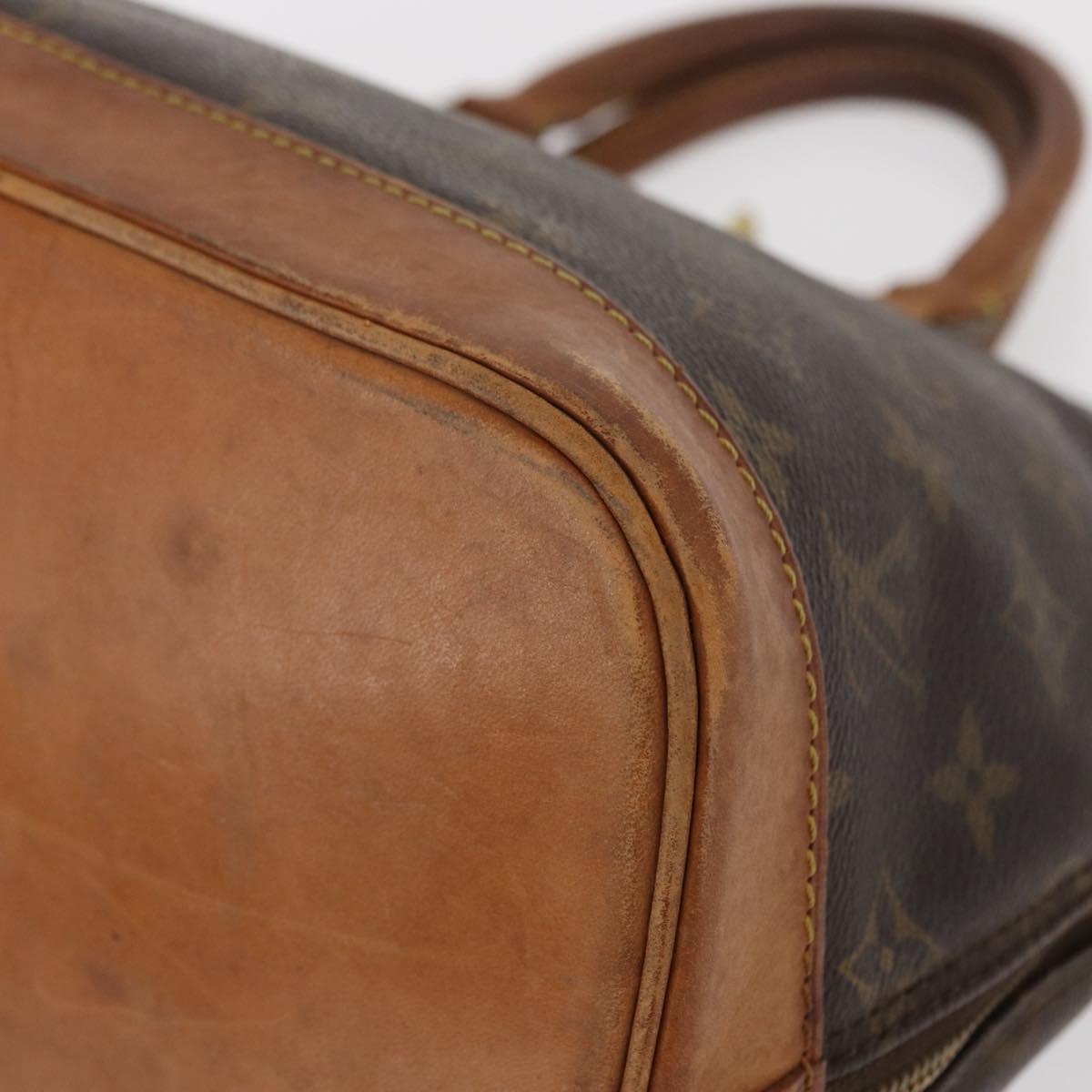 LOUIS VUITTON Monogram Alma Hand Bag M51130 LV Auth ka676