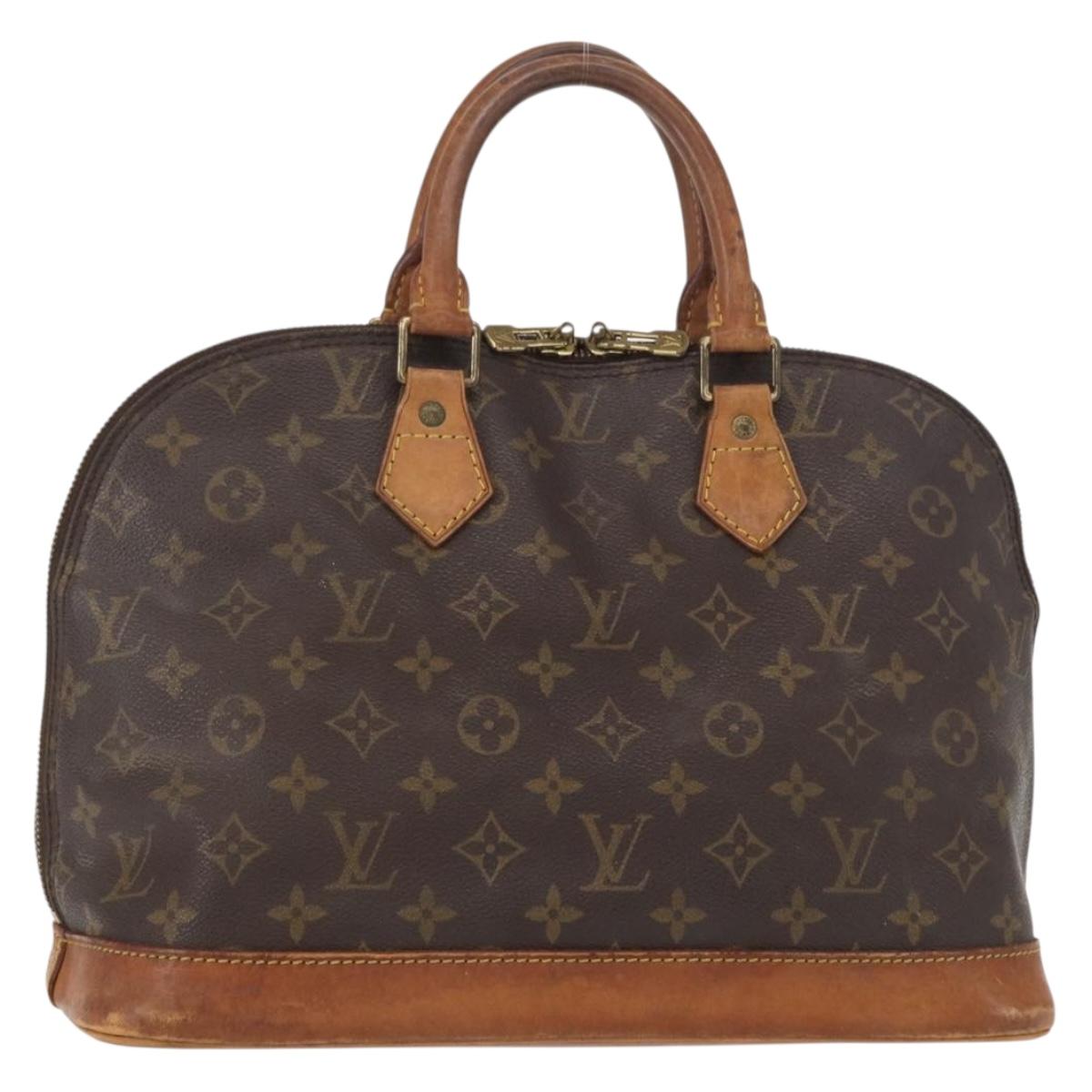 LOUIS VUITTON Monogram Alma Hand Bag M51130 LV Auth ka676
