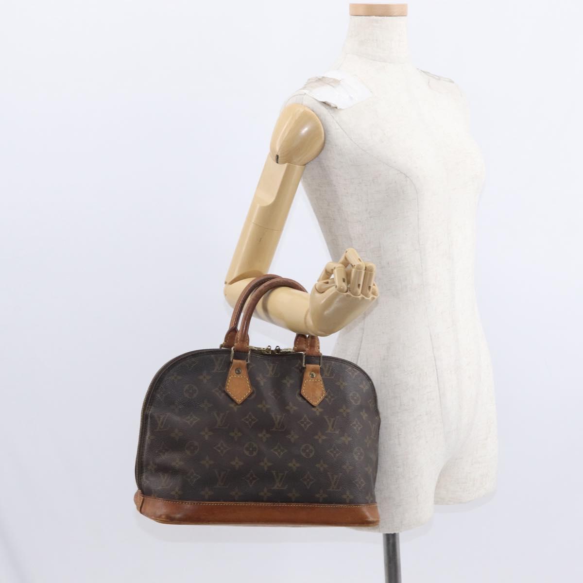 LOUIS VUITTON Monogram Alma Hand Bag M51130 LV Auth ka676