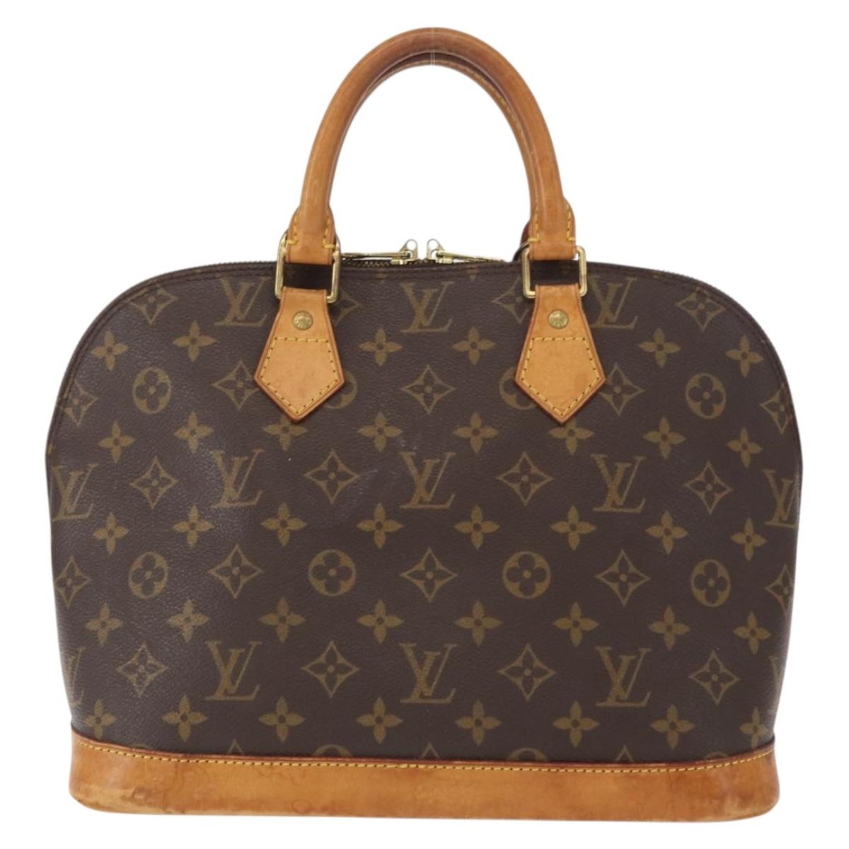 LOUIS VUITTON Monogram Alma Hand Bag M51130 LV Auth ka677