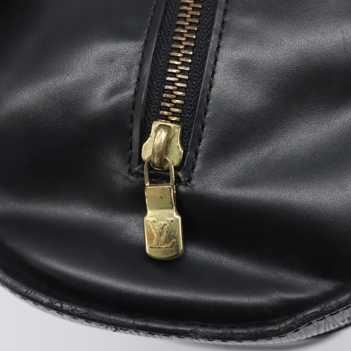 LOUIS VUITTON Epi Soufflot Hand Bag Black M52222 LV Auth ka6771