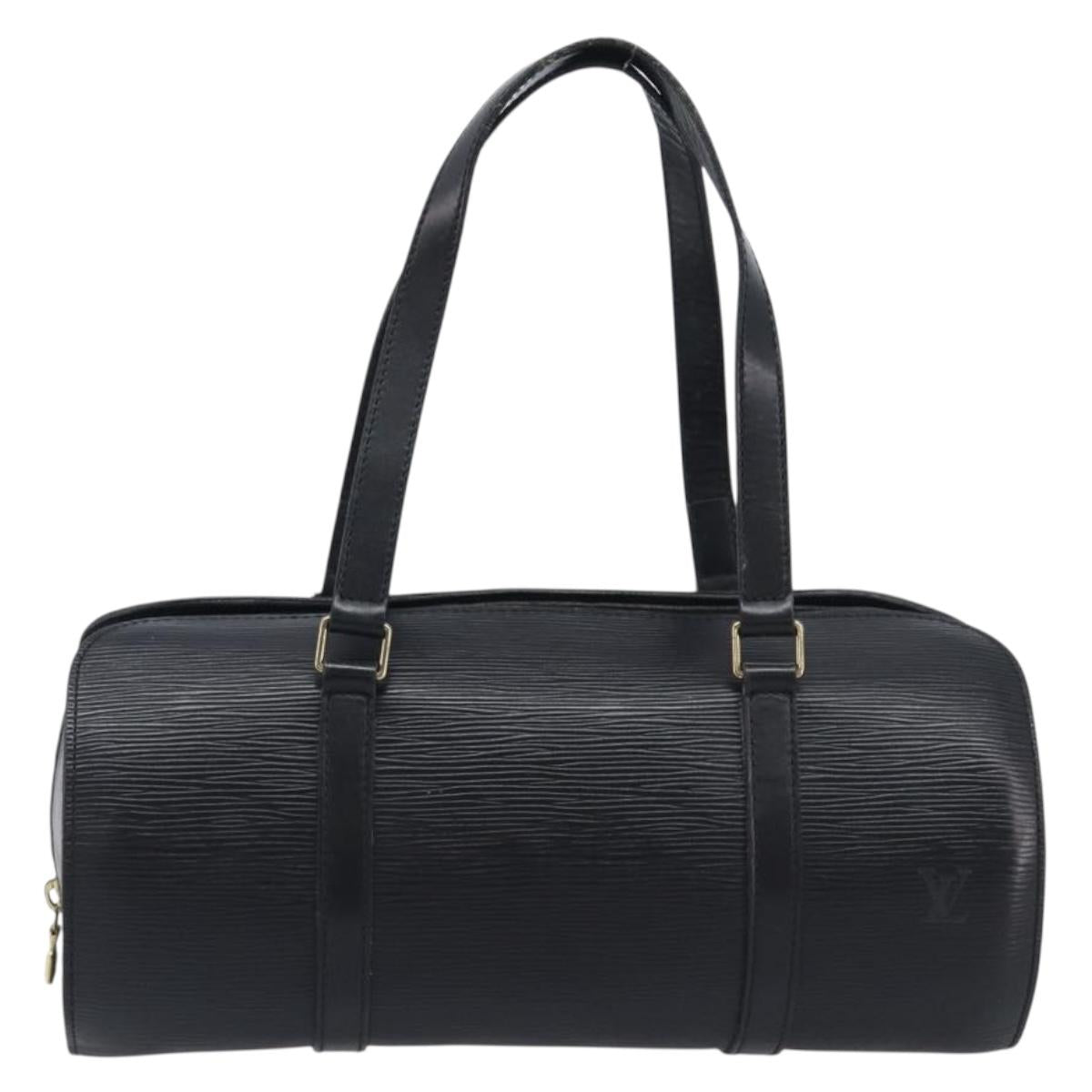 LOUIS VUITTON Epi Soufflot Hand Bag Black M52222 LV Auth ka6771