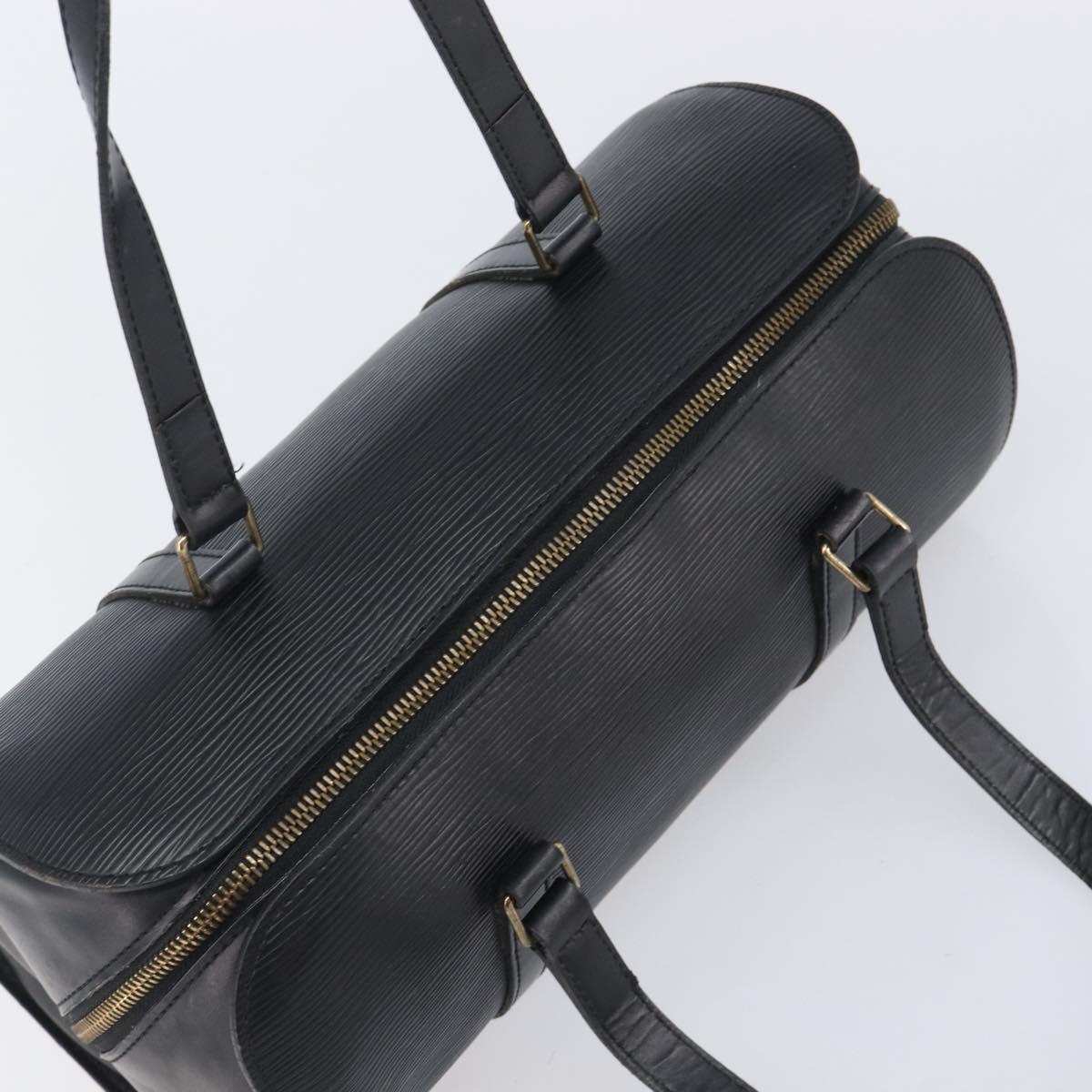 LOUIS VUITTON Epi Soufflot Hand Bag Black M52222 LV Auth ka6771