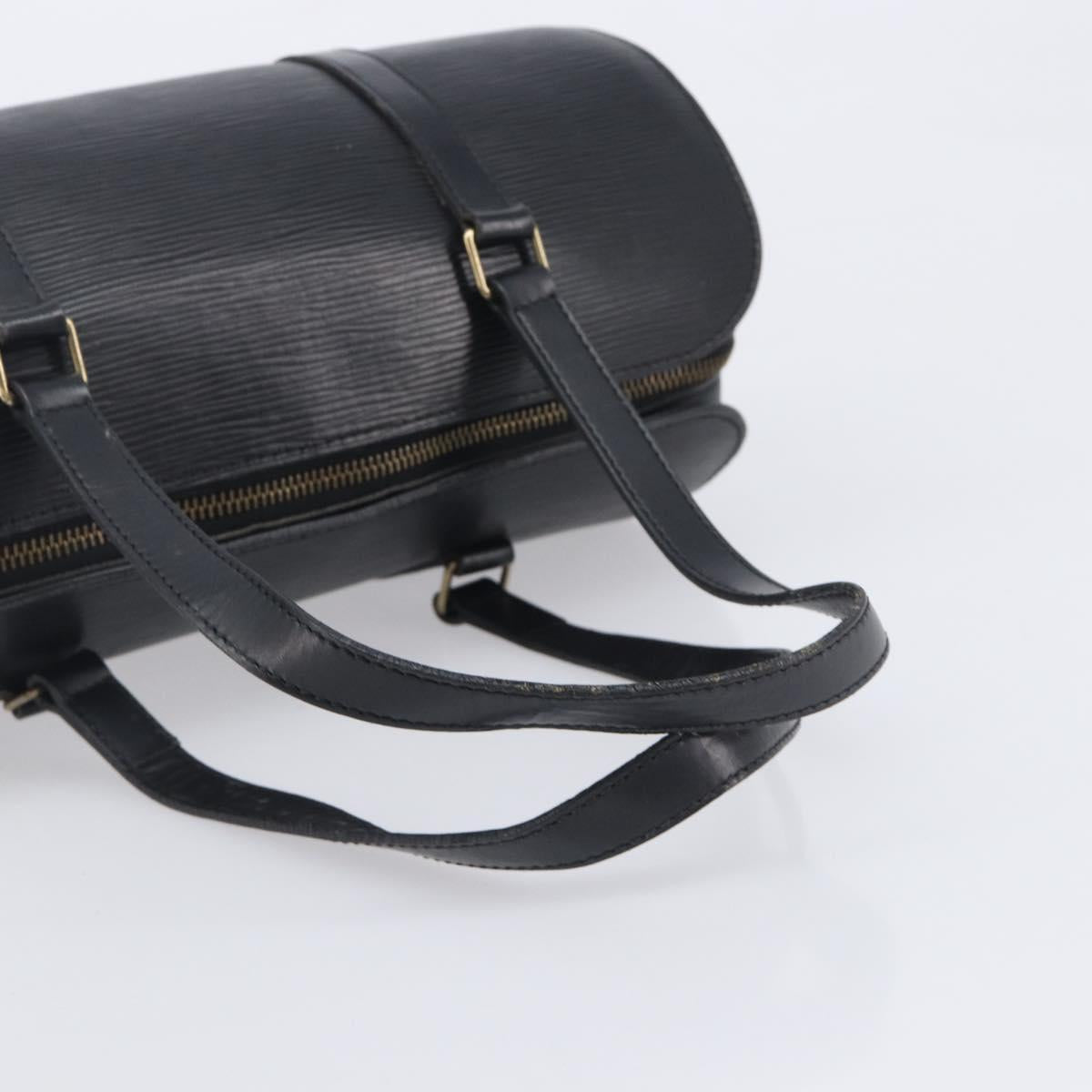 LOUIS VUITTON Epi Soufflot Hand Bag Black M52222 LV Auth ka6771