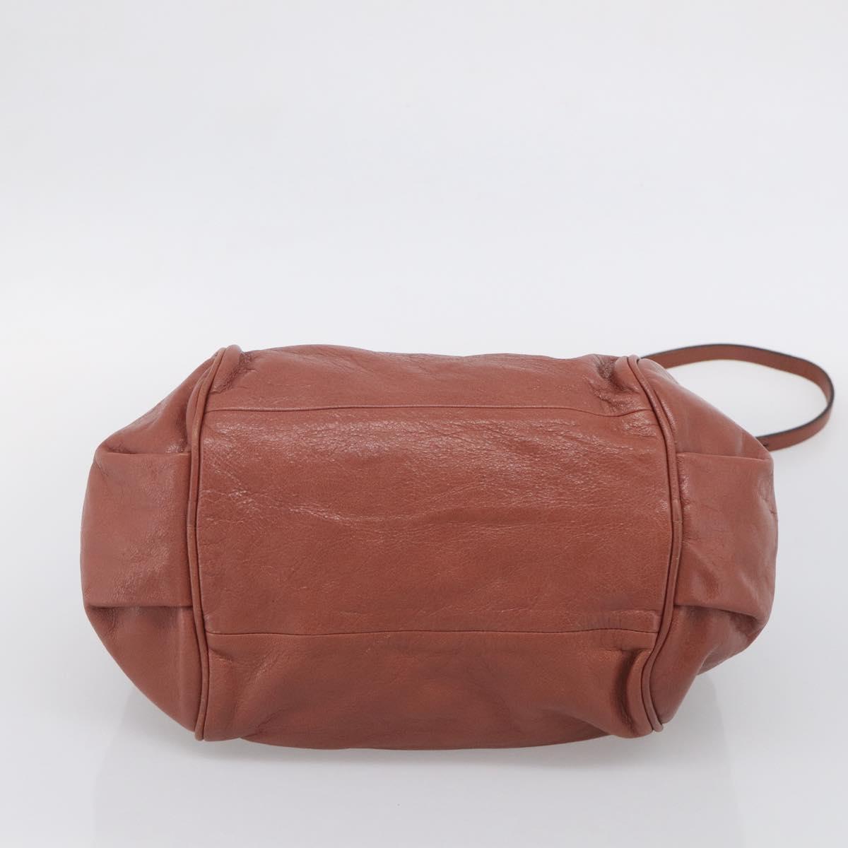 Chloe Etel Hand Bag Leather 2way Pink Gold Auth ka6785A