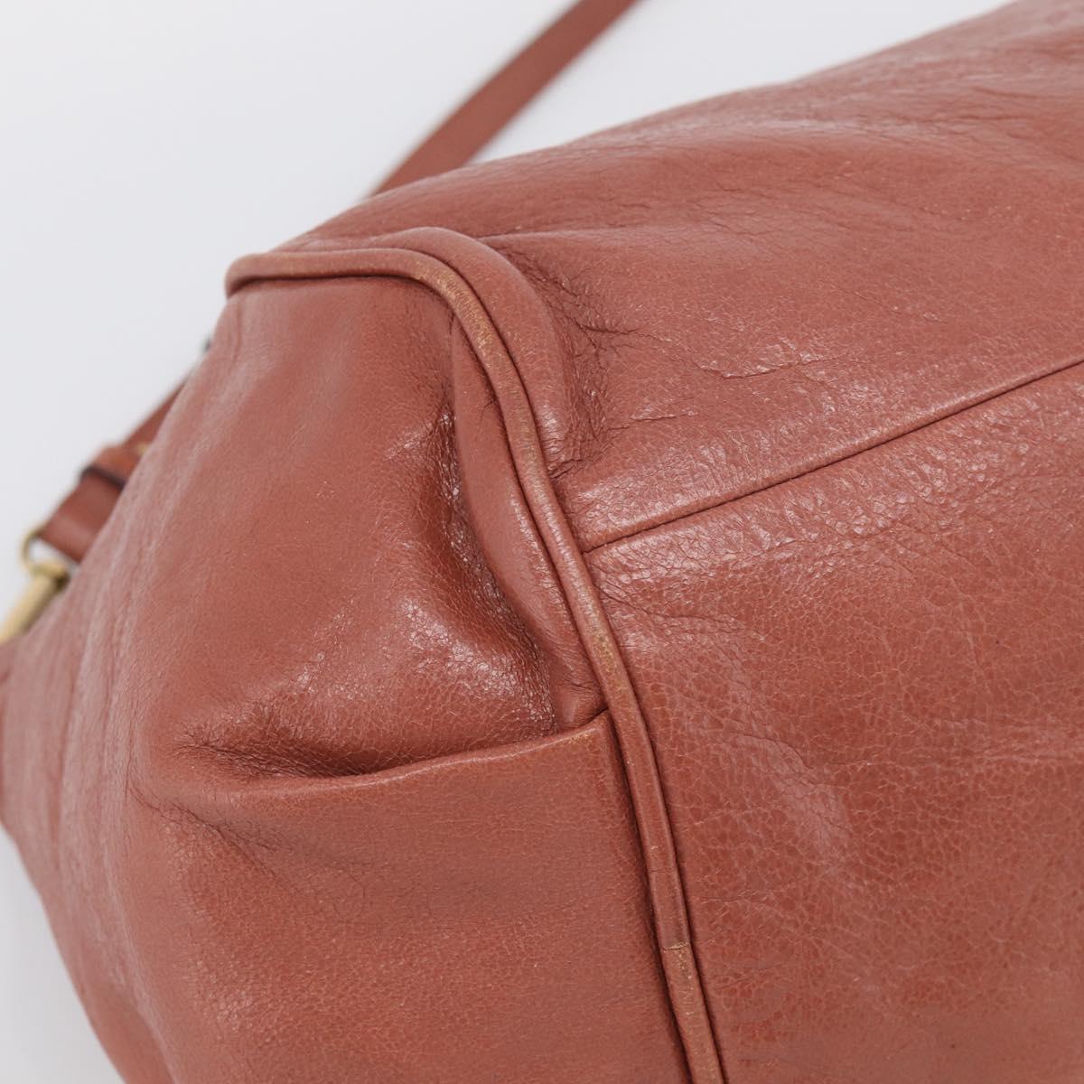 Chloe Etel Hand Bag Leather 2way Pink Gold Auth ka6785A