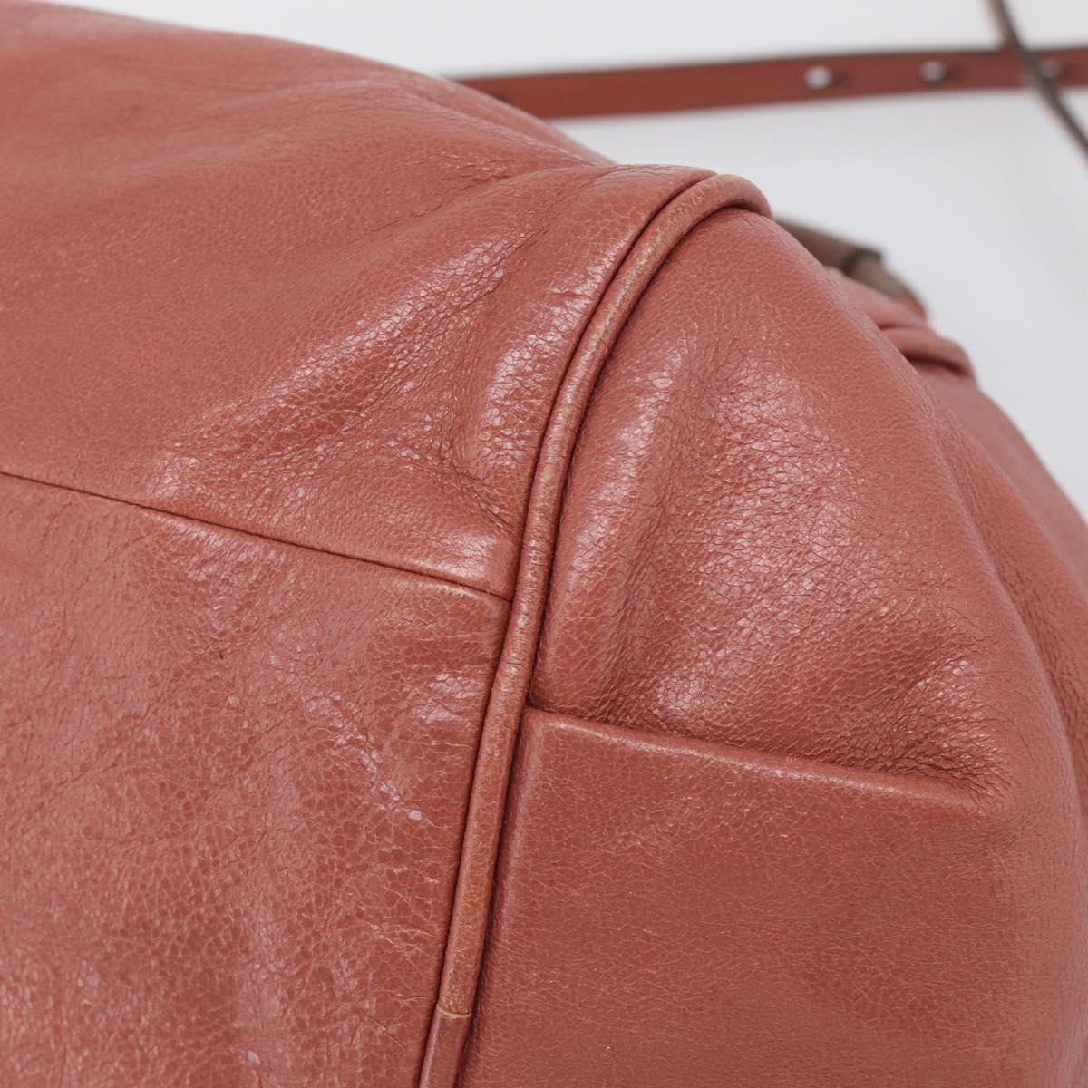 Chloe Etel Hand Bag Leather 2way Pink Gold Auth ka6785A