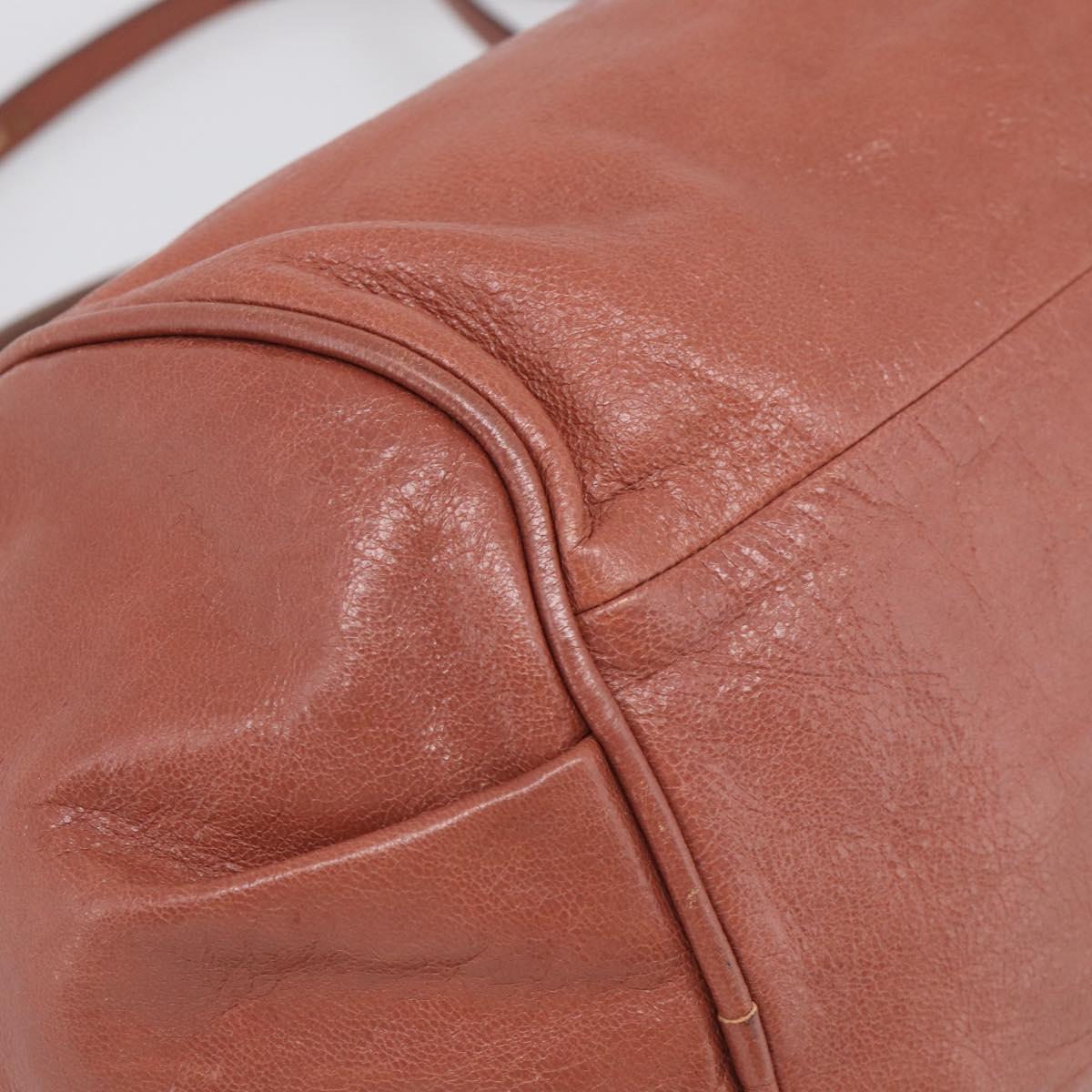 Chloe Etel Hand Bag Leather 2way Pink Gold Auth ka6785A