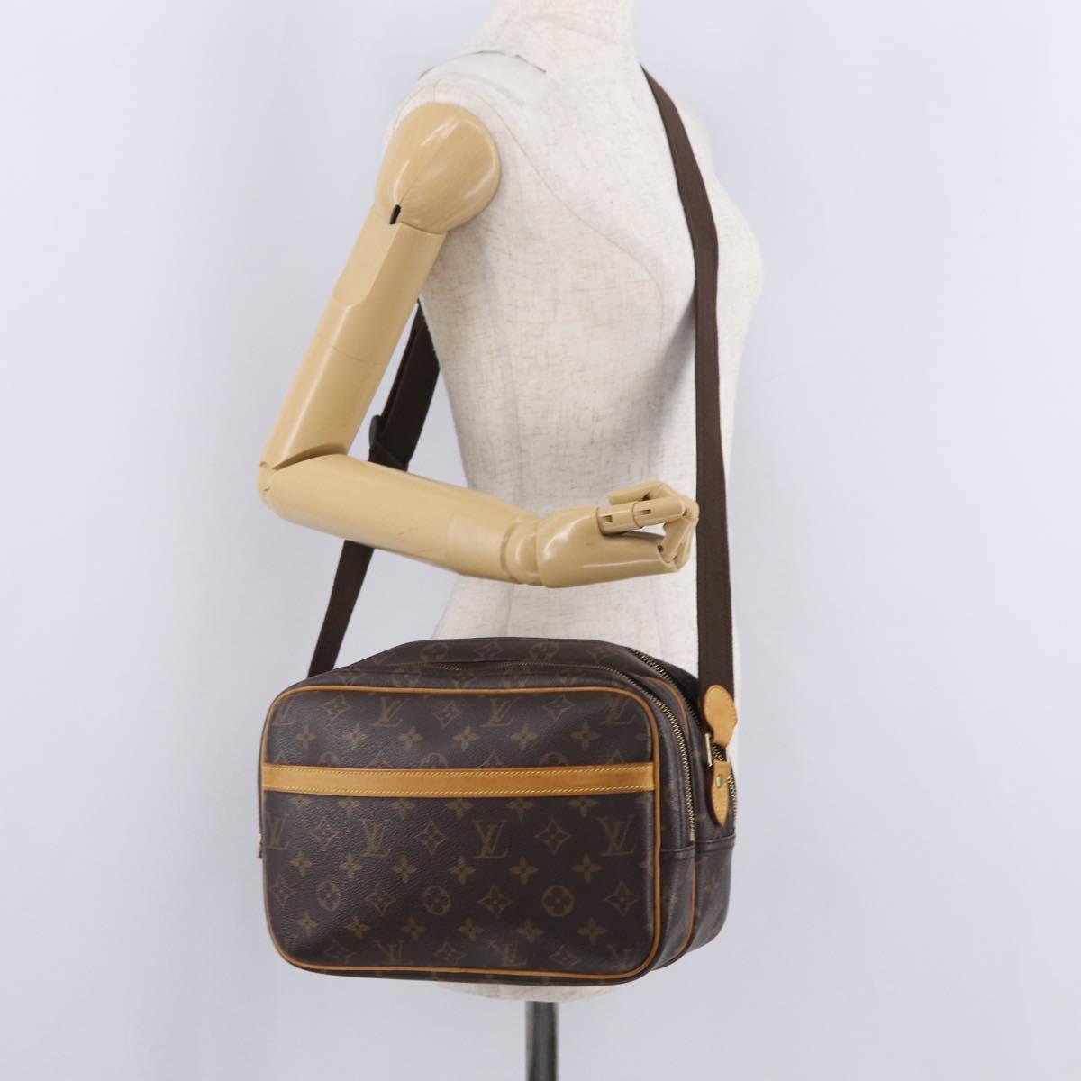 LOUIS VUITTON Monogram Reporter PM Shoulder Bag M45254 LV Auth ka6787