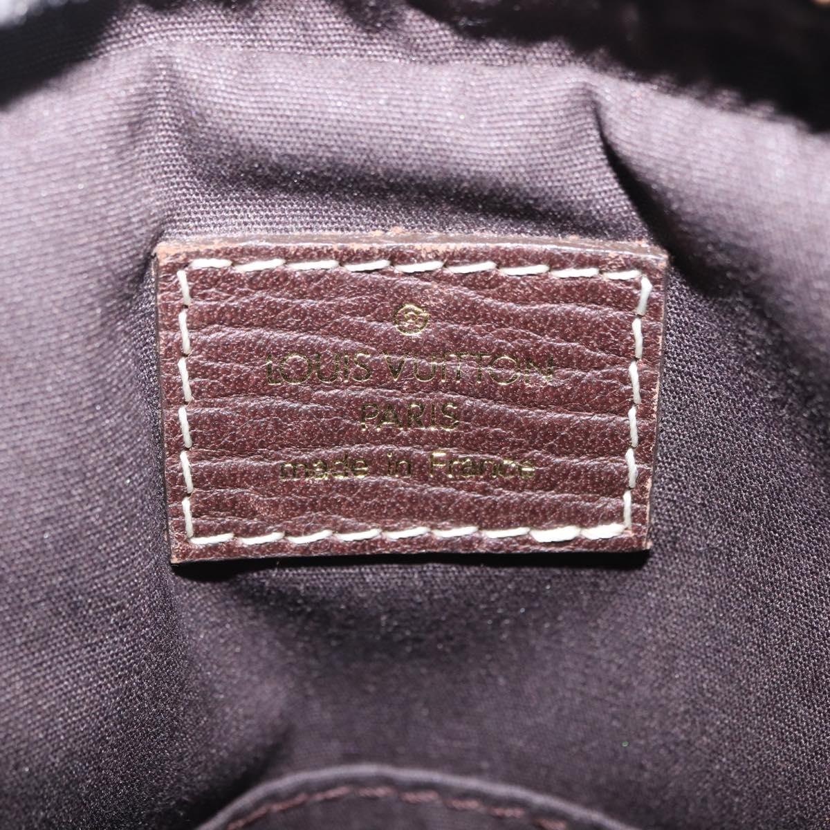 LOUIS VUITTON Monogram Mini Lin Danube Shoulder Bag Ebene M95228 LV Auth ka6789A