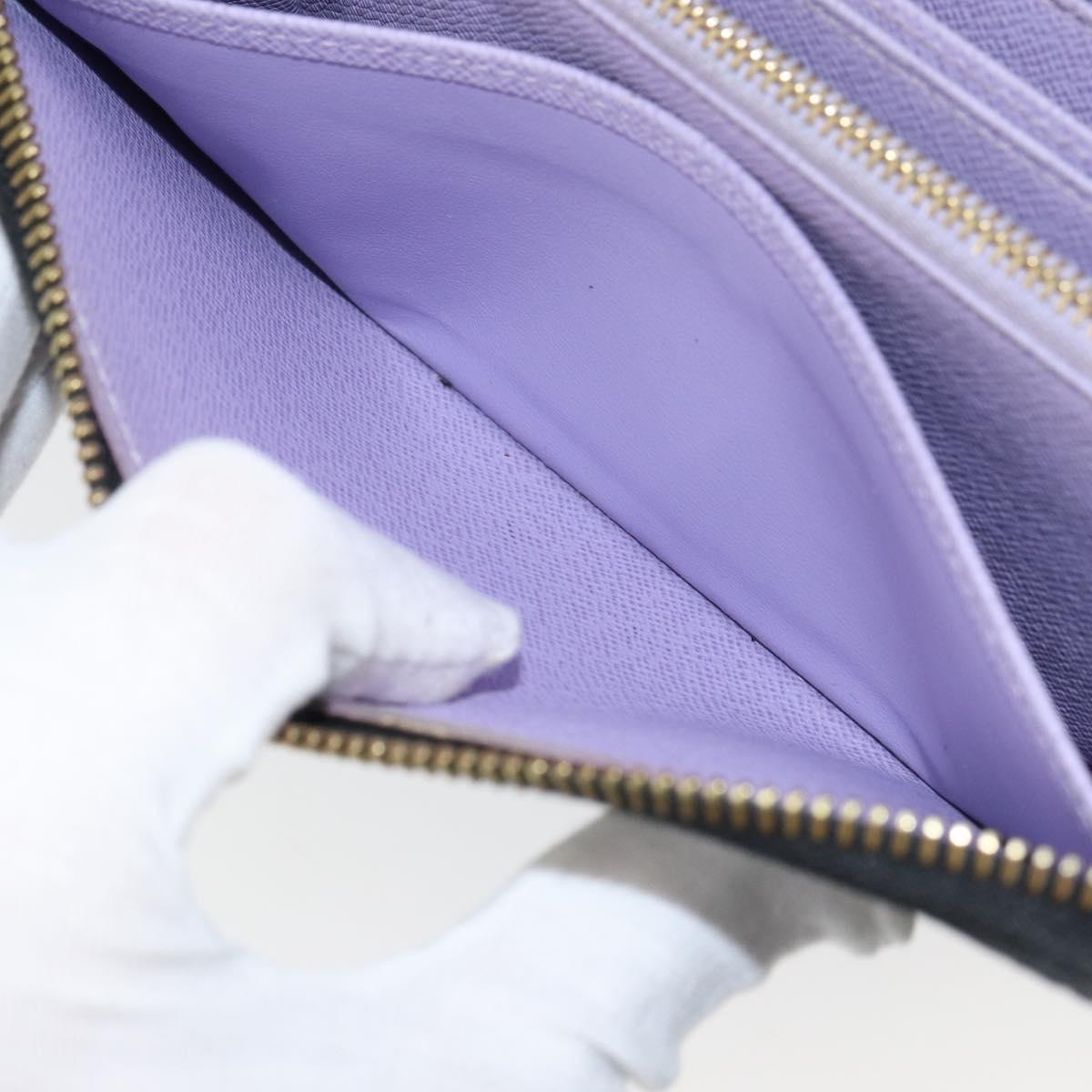 LOUIS VUITTON Monogram Multicolor Zippy Wallet Wallet Black M60243 Auth ka679