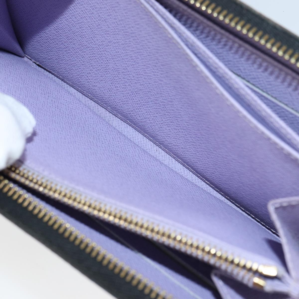 LOUIS VUITTON Monogram Multicolor Zippy Wallet Wallet Black M60243 Auth ka679