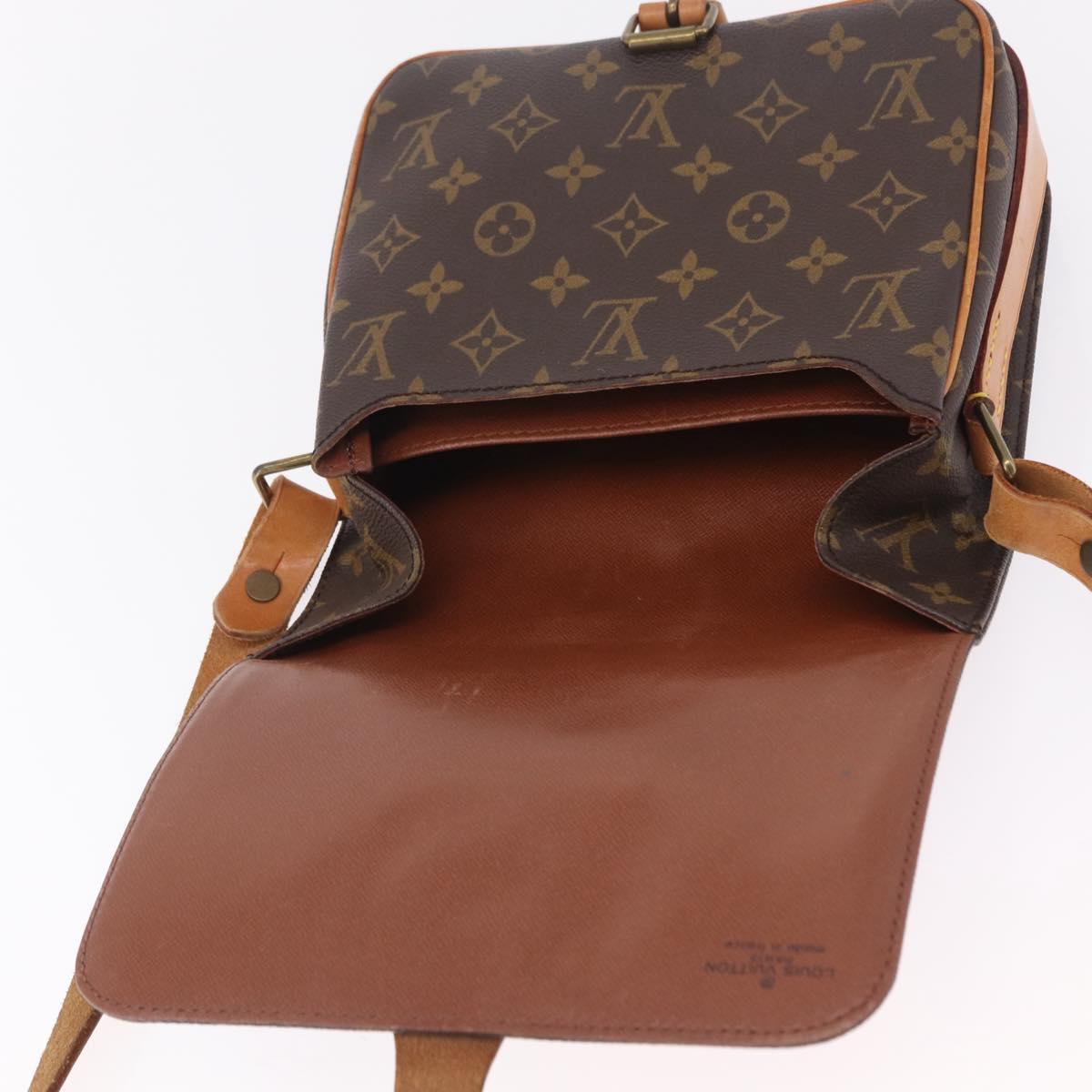 LOUIS VUITTON Monogram Cartouchiere MM Shoulder Bag M51253 LV Auth ka6790