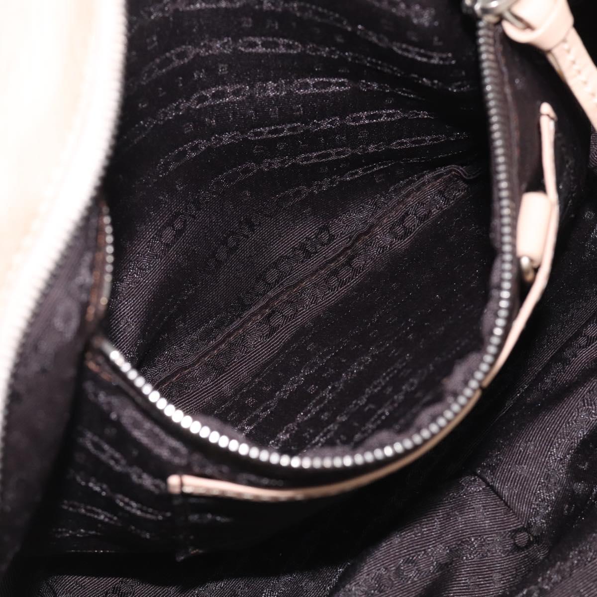 CELINE Bittersweet Tote Bag Leather Beige Silver Auth ka6791A
