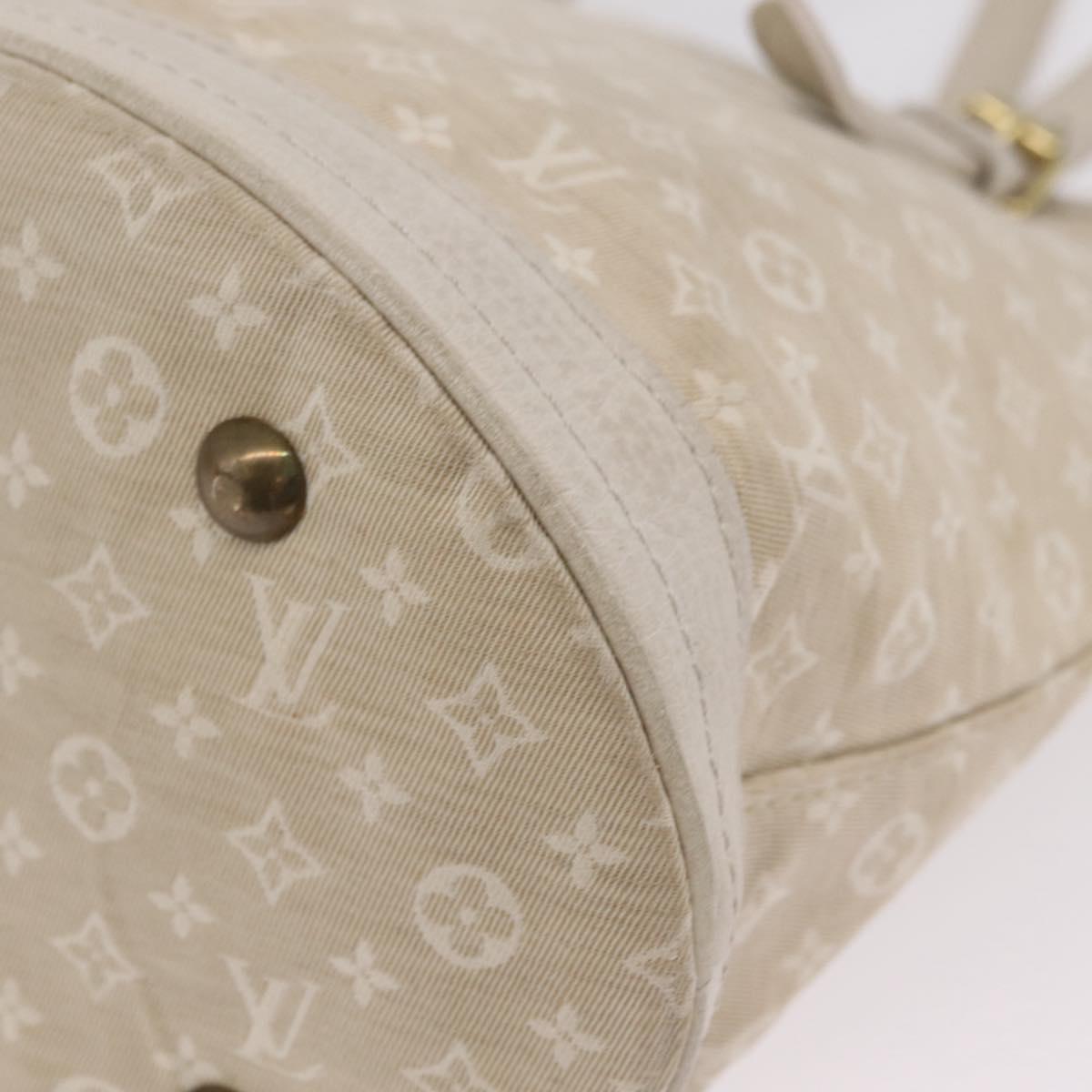 LOUIS VUITTON Monogram Mini Lin Bucket PM Shoulder Bag Dunne M95316 Auth ka6792