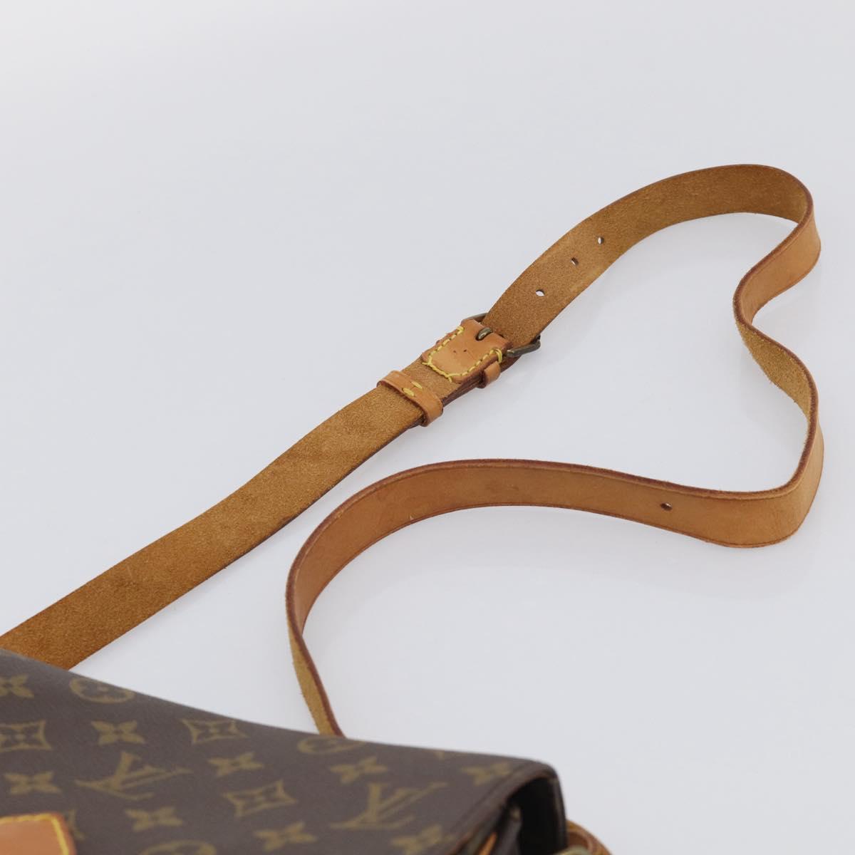 LOUIS VUITTON Monogram Cartouchiere MM Shoulder Bag M51253 LV Auth ka6796