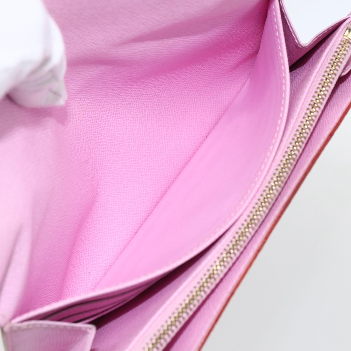 LOUIS VUITTON Multicolor Portefeuille Sarah Wallet White M93532 LV Auth ka680