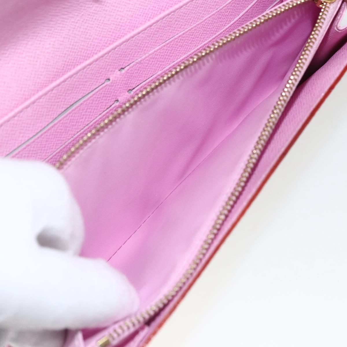 LOUIS VUITTON Multicolor Portefeuille Sarah Wallet White M93532 LV Auth ka680