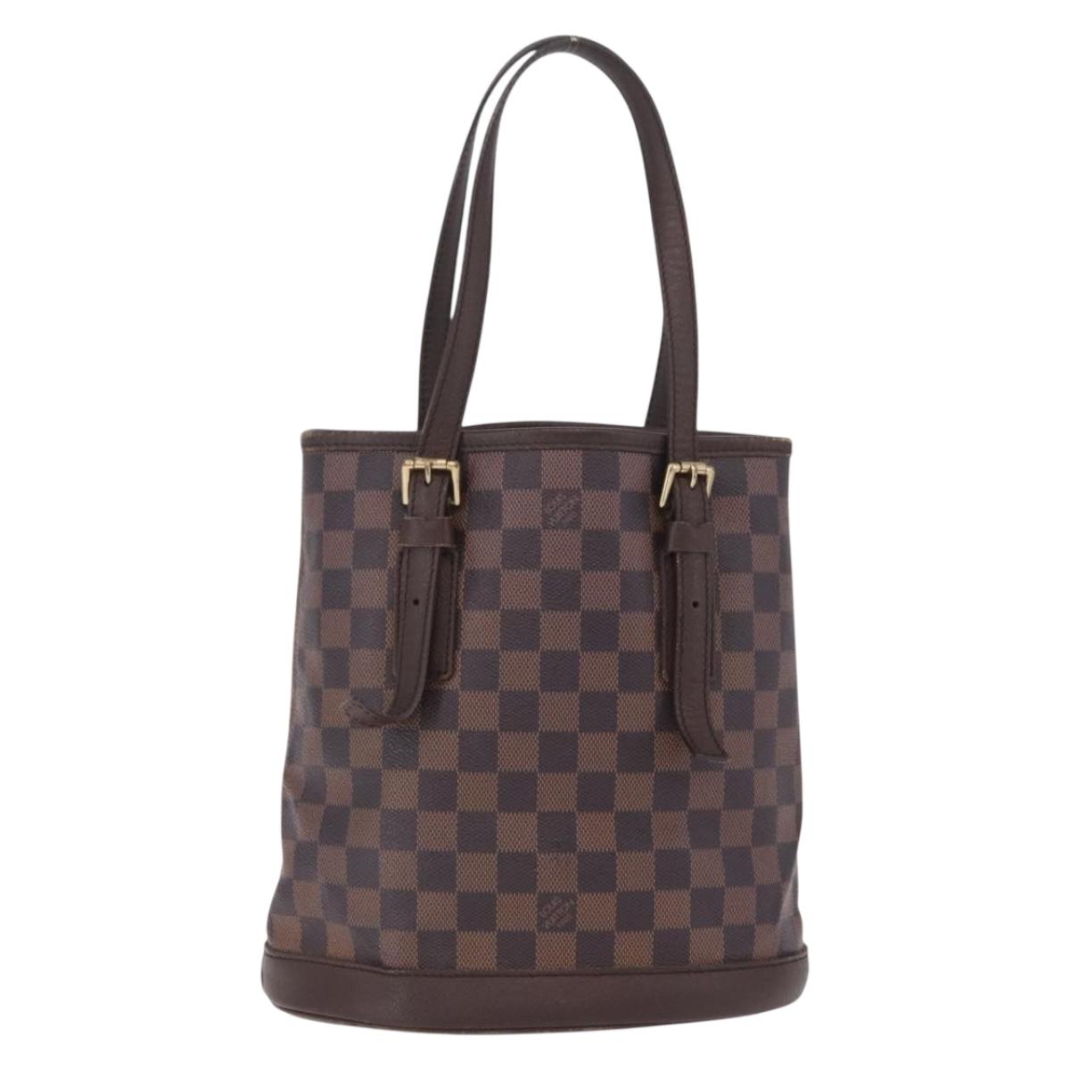 LOUIS VUITTON Damier Ebene Marais Shoulder Bag N42240 LV Auth ka6804
