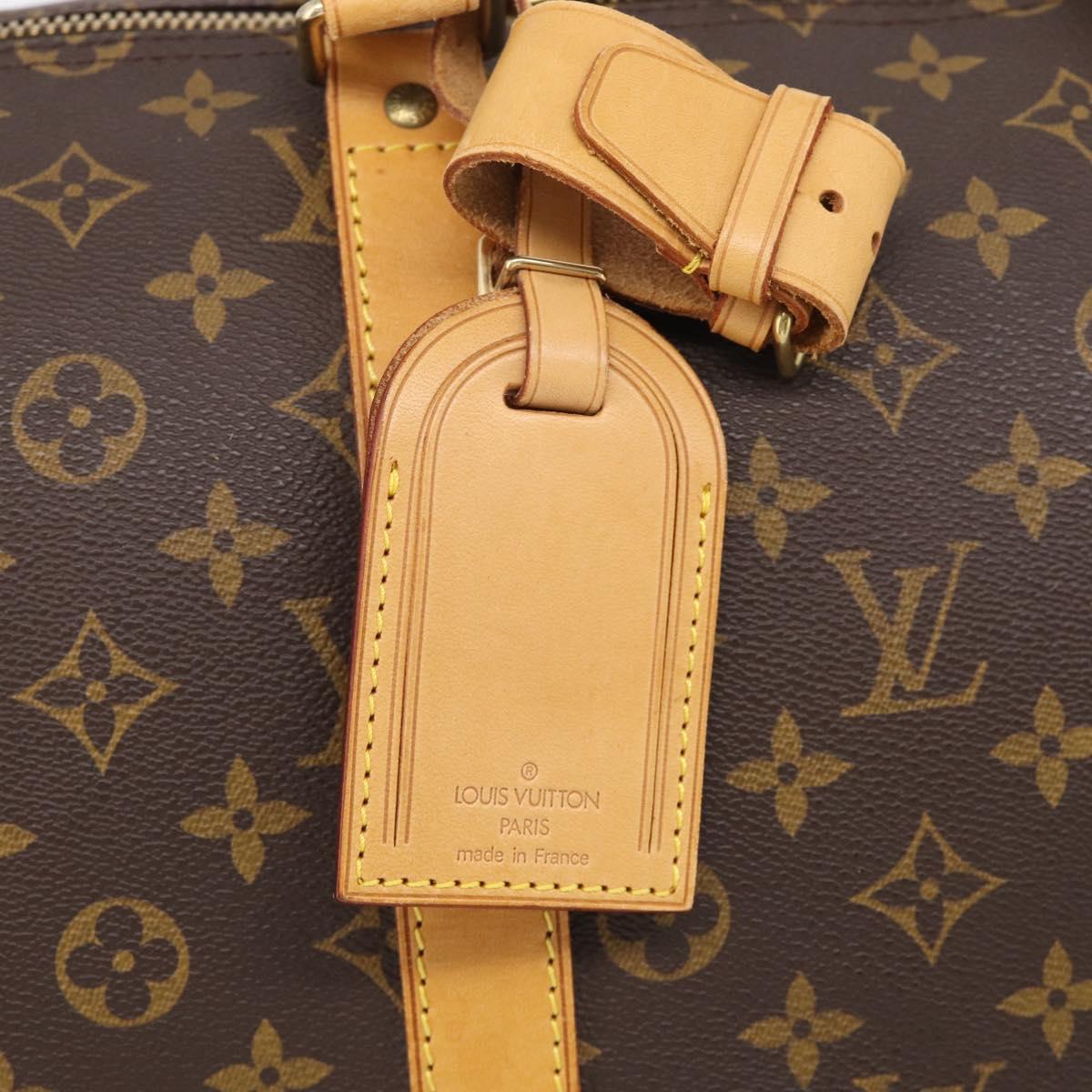 LOUIS VUITTON Monogram Keepall 55 Boston Bag M41424 LV Auth ka6805V