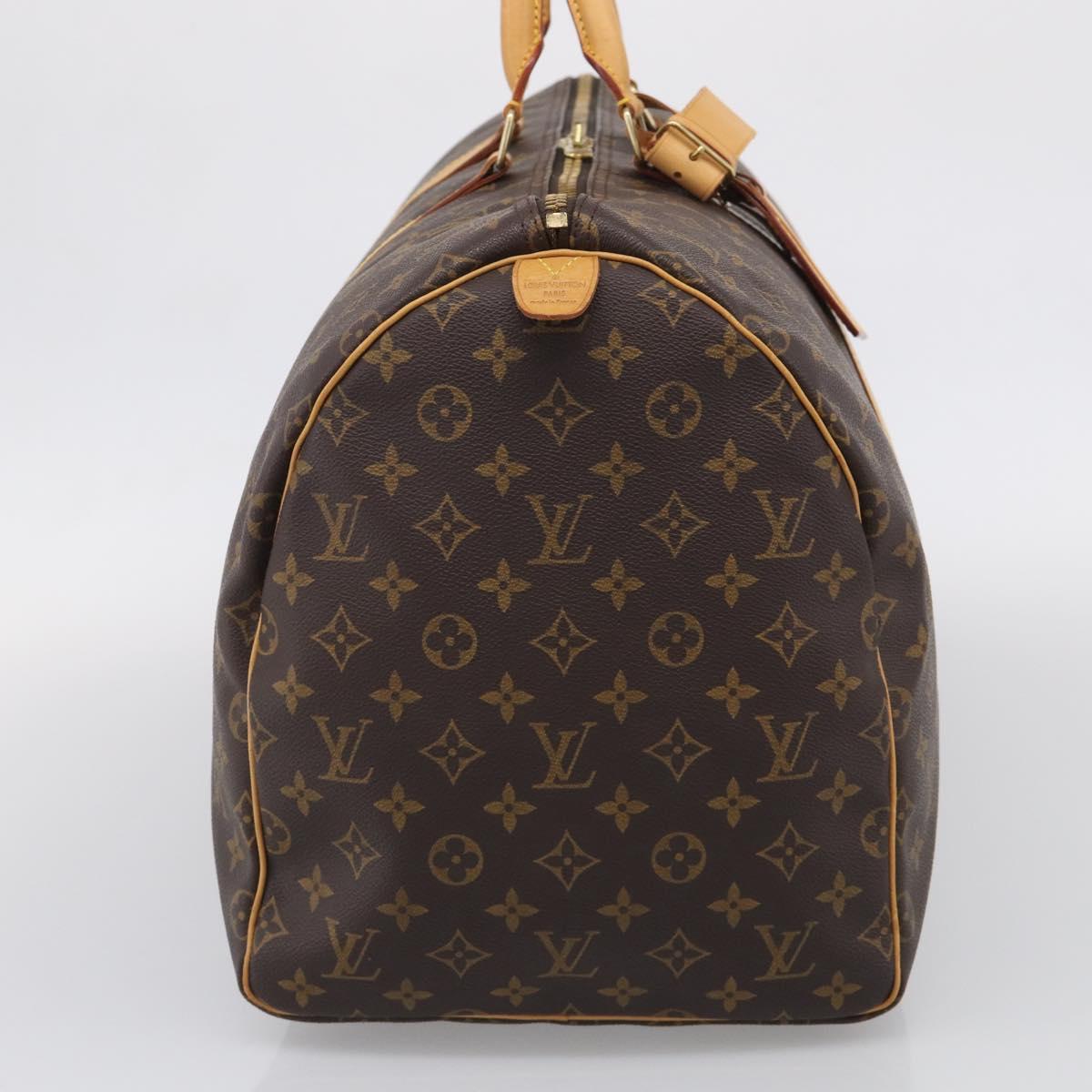 LOUIS VUITTON Monogram Keepall 55 Boston Bag M41424 LV Auth ka6805V