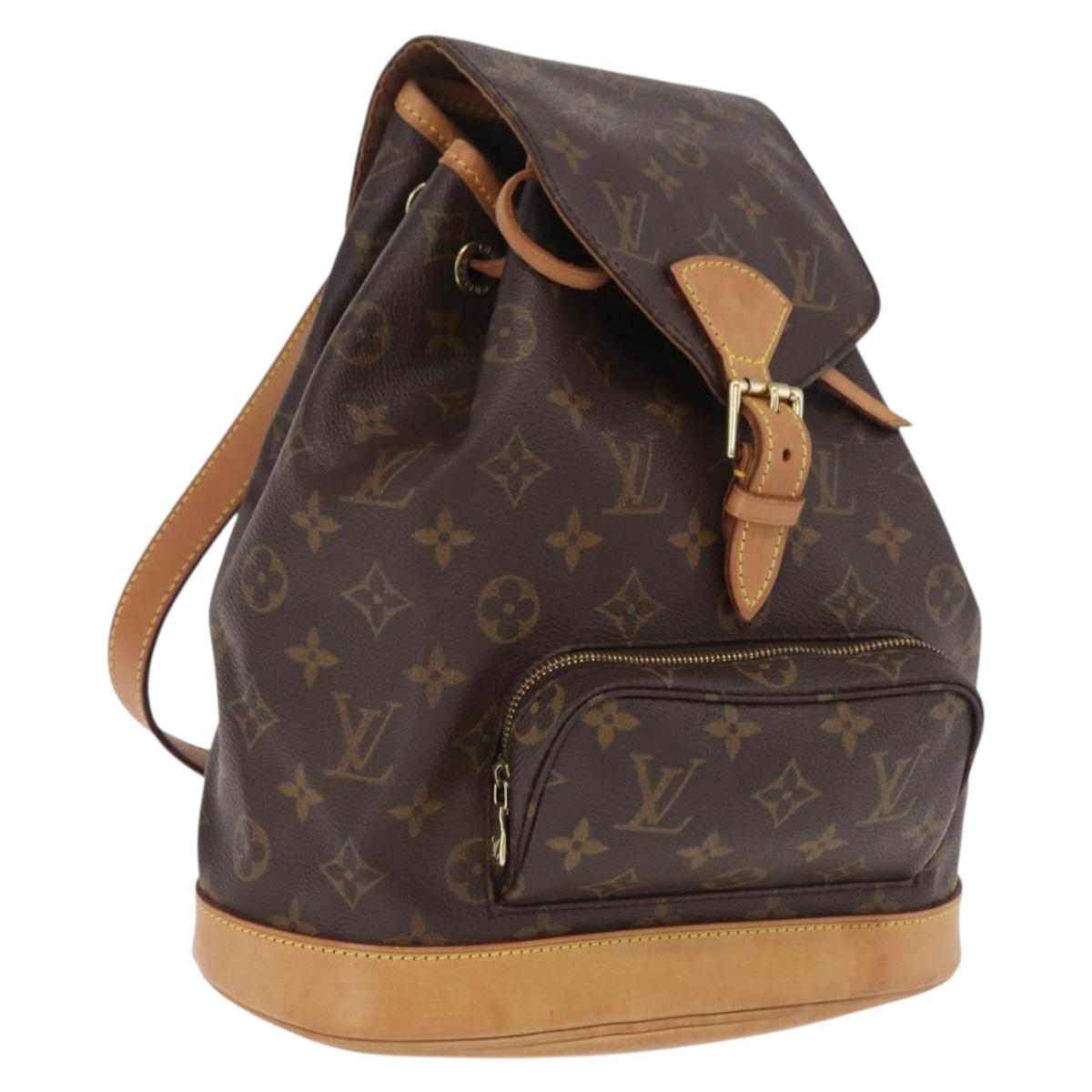 LOUIS VUITTON Monogram Montsouris MM Backpack M51136 LV Auth ka6809A