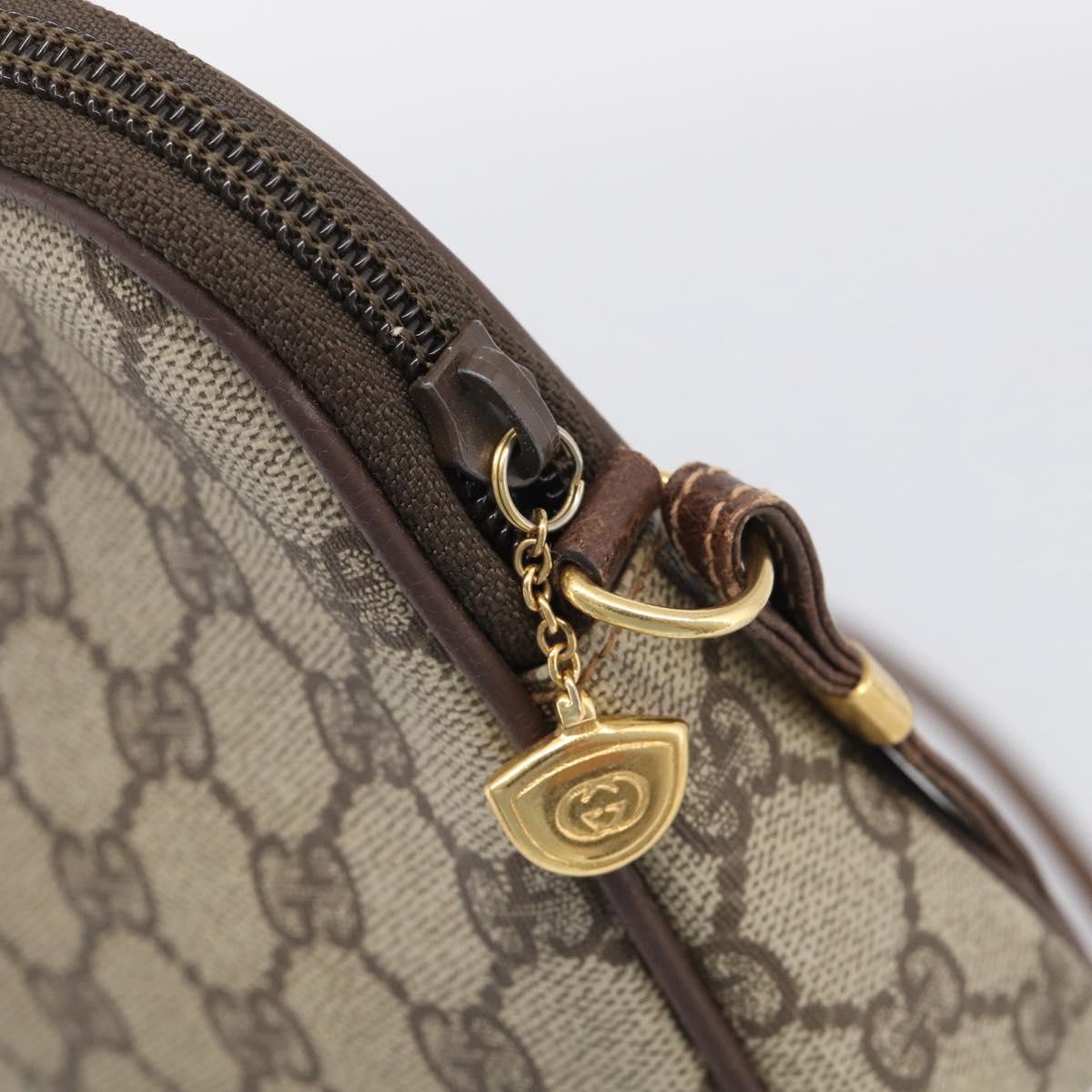 GUCCI GG Supreme Shoulder Bag PVC Beige Gold 007 115 6428 4002 Auth ka6811A