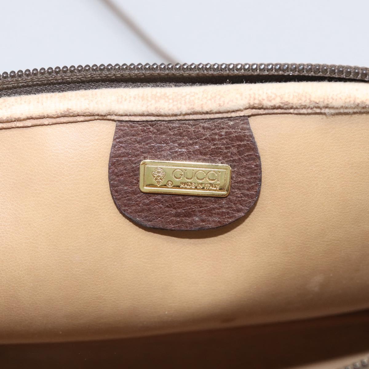 GUCCI GG Supreme Shoulder Bag PVC Beige Gold 007 115 6428 4002 Auth ka6811A