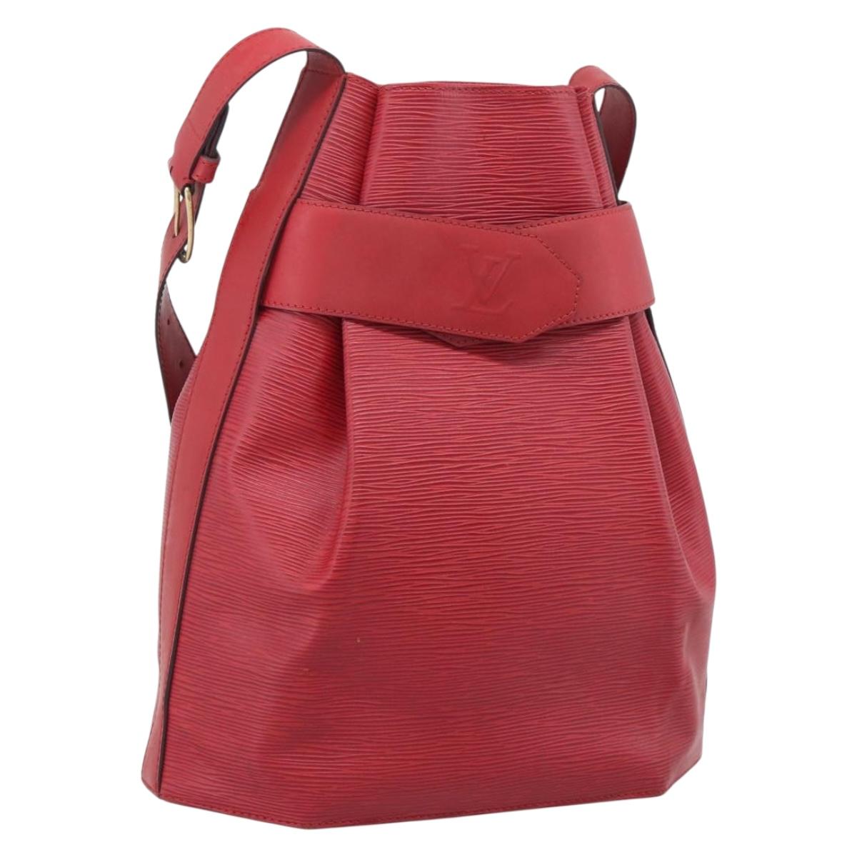 LOUIS VUITTON Epi Sac Depaule PM Shoulder Bag Red M80207 LV Auth ka6820