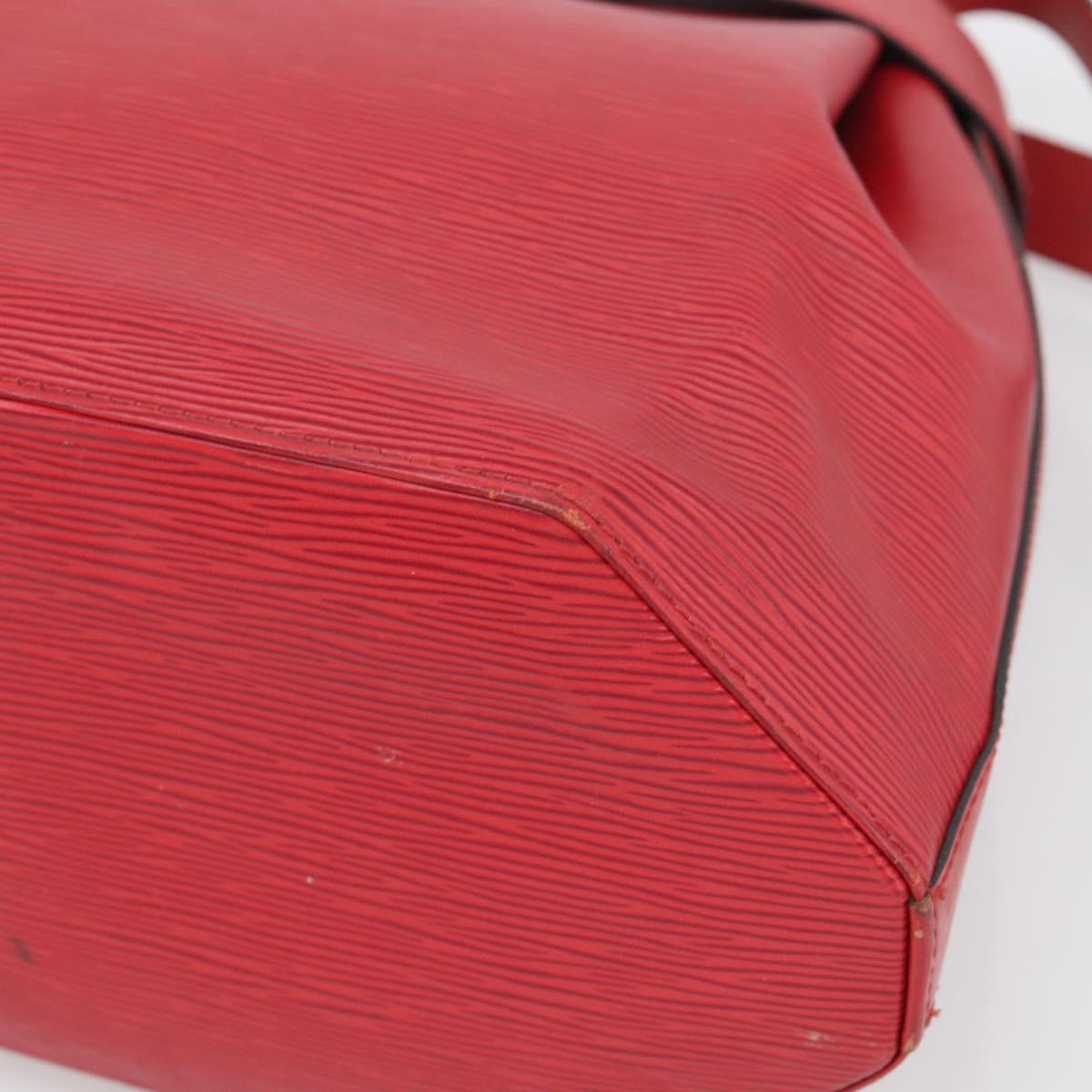 LOUIS VUITTON Epi Sac Depaule PM Shoulder Bag Red M80207 LV Auth ka6820
