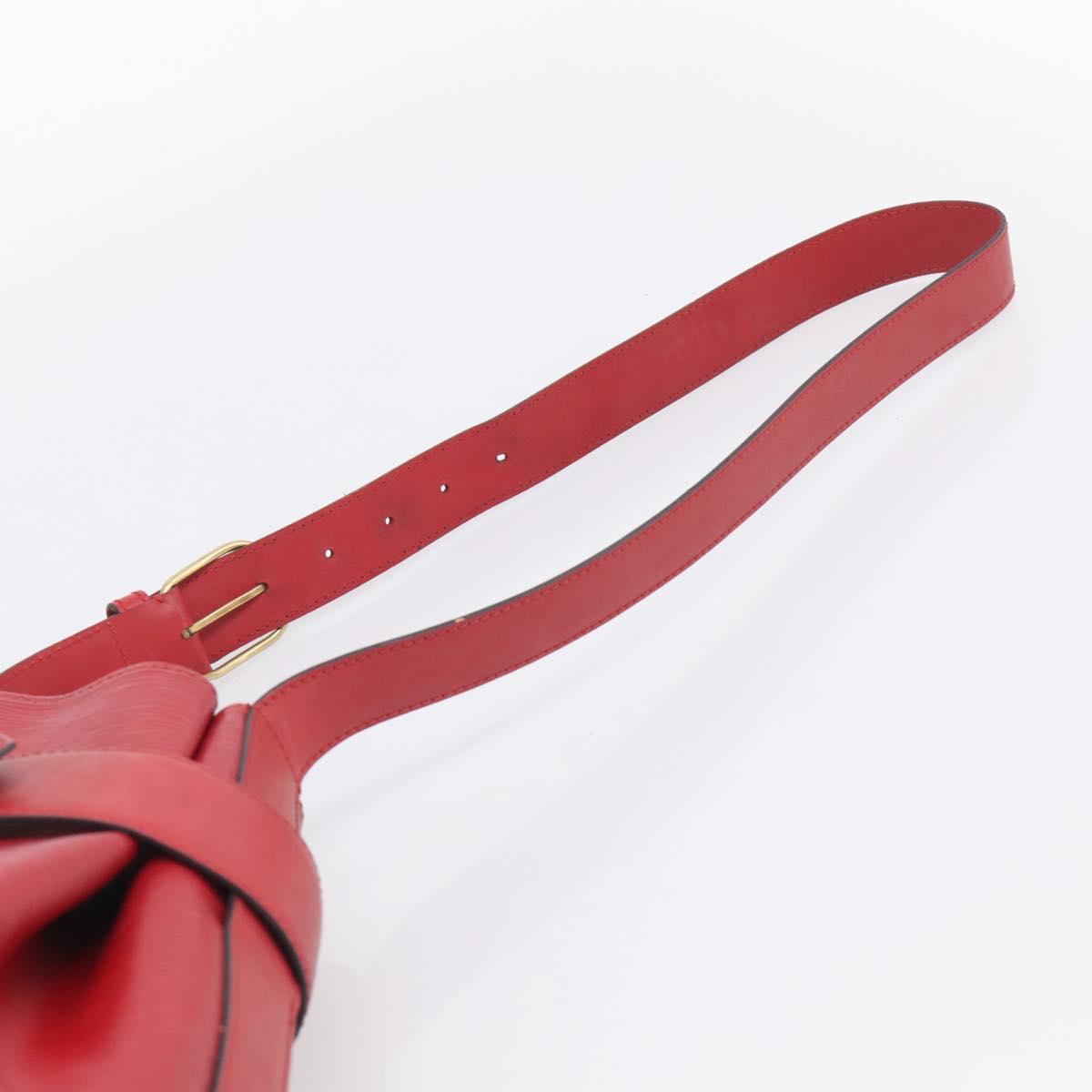 LOUIS VUITTON Epi Sac Depaule PM Shoulder Bag Red M80207 LV Auth ka6820