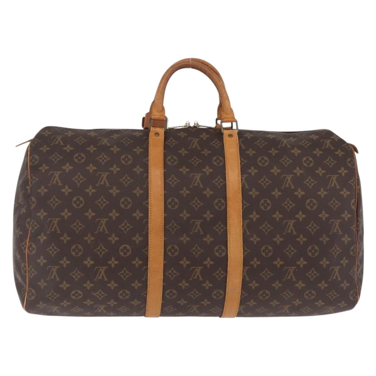 LOUIS VUITTON Monogram Keepall 50 Boston Bag M41426 LV Auth ka6827