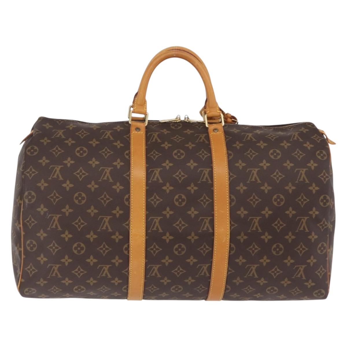 LOUIS VUITTON Monogram Keepall 50 Boston Bag M41426 LV Auth ka6829