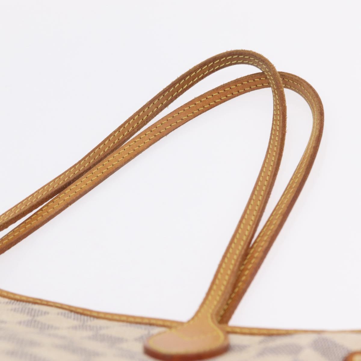 LOUIS VUITTON Damier Azur Neverfull MM Tote Bag N41605 LV Auth ka6831
