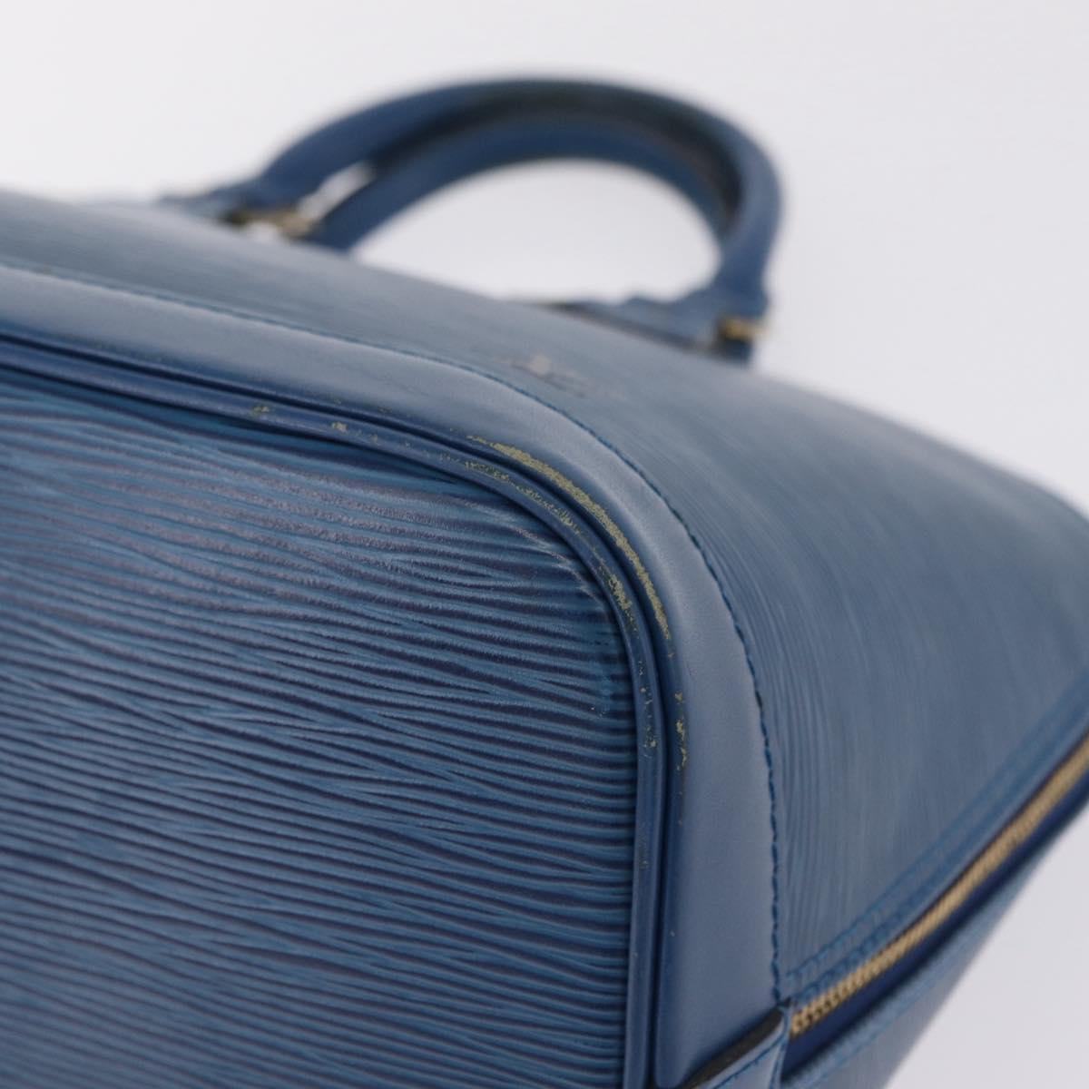 LOUIS VUITTON Epi Alma Hand Bag Toledo Blue M52145 LV Auth ka6838