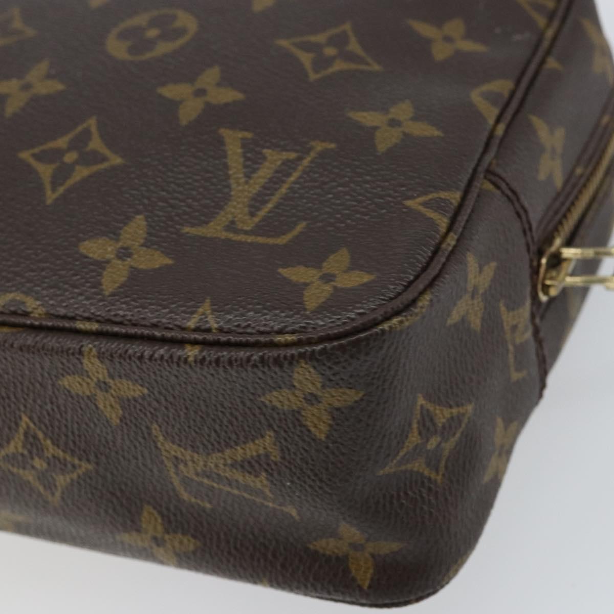 LOUIS VUITTON Monogram Trousse Toilette 23 Clutch Bag M47524 LV Auth ka684