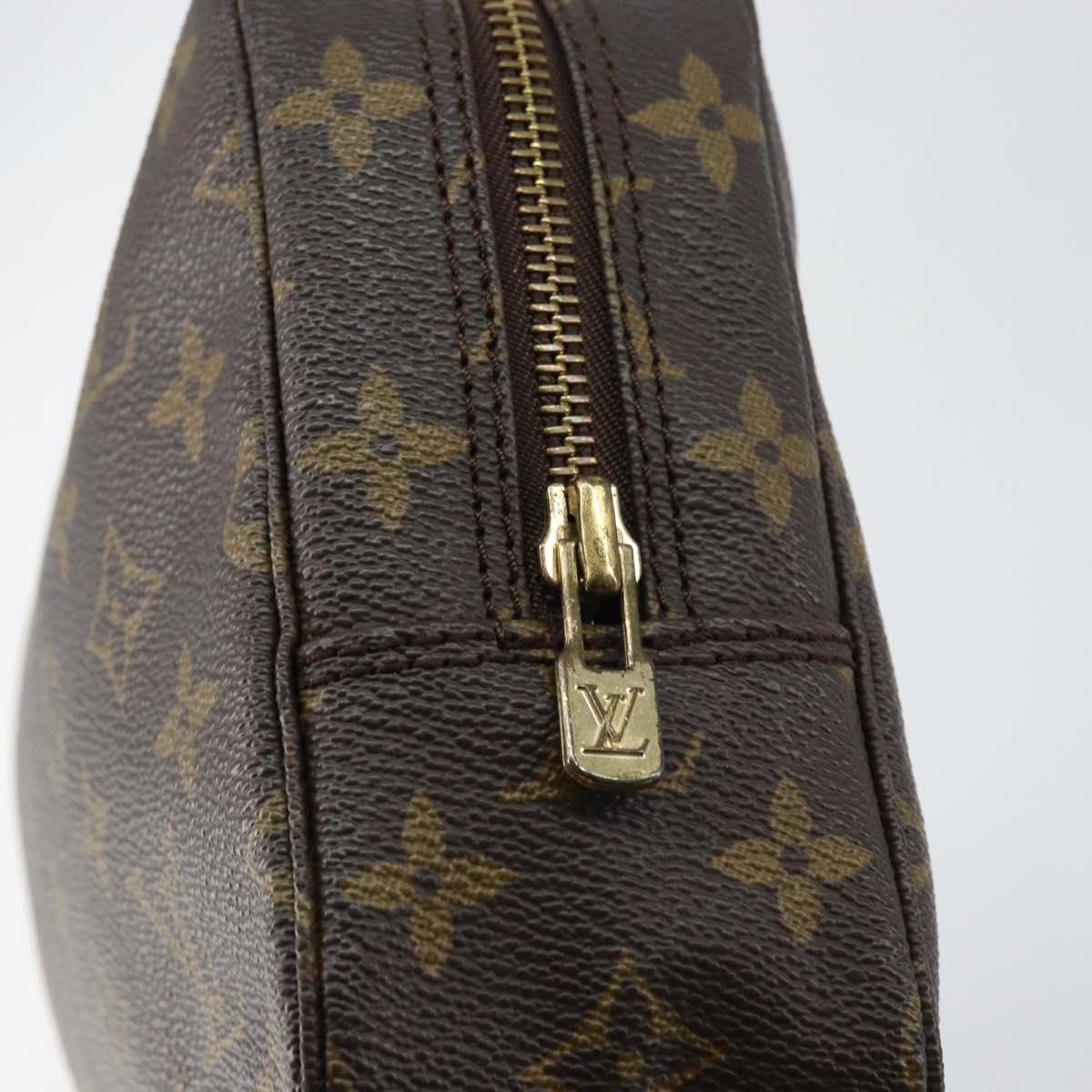 LOUIS VUITTON Monogram Trousse Toilette 23 Clutch Bag M47524 LV Auth ka684