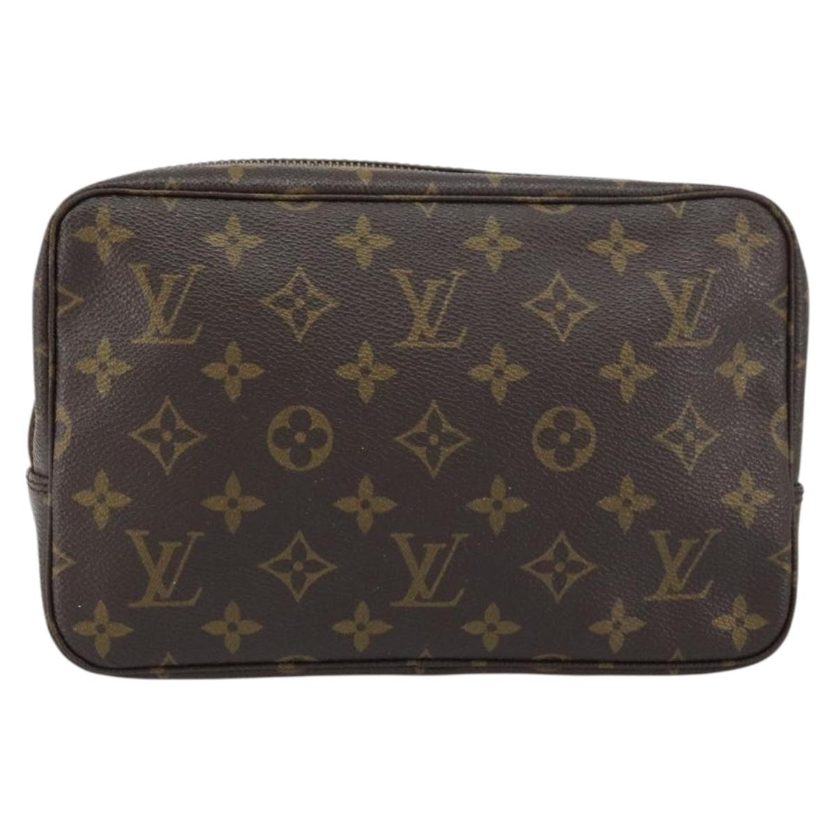 LOUIS VUITTON Monogram Trousse Toilette 23 Clutch Bag M47524 LV Auth ka684