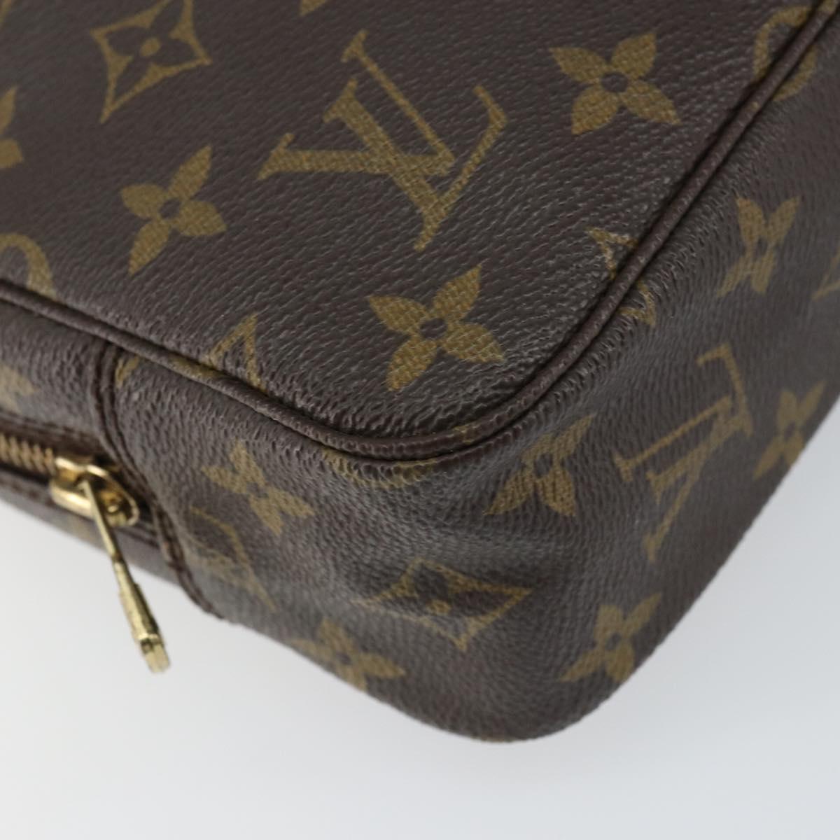 LOUIS VUITTON Monogram Trousse Toilette 23 Clutch Bag M47524 LV Auth ka684